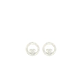 CHANEL ROUND EARRINGS WITH CRYSTAL SHW