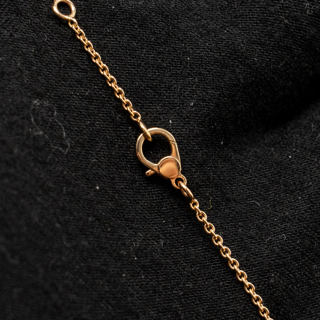 HERMES FINESSE PENDANT ROSE GOLD WITH DIAMONDS