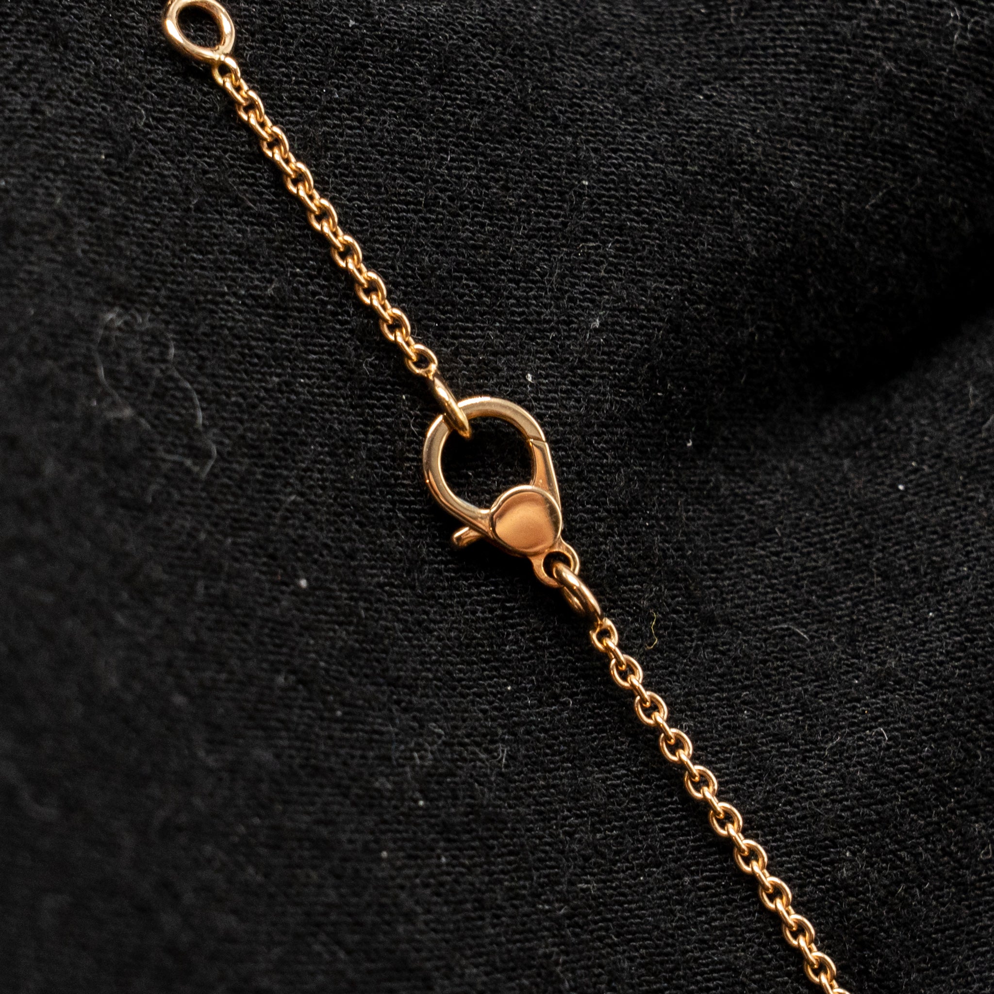 HERMES FINESSE PENDANT ROSE GOLD WITH DIAMONDS