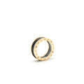 BVLGARI B.ZERO TWO BAND RING ROSE GOLD WITH CERAMIC