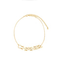 CHANEL LOGO LETTERING CHAIN NECKLACE/CHOKER GHW