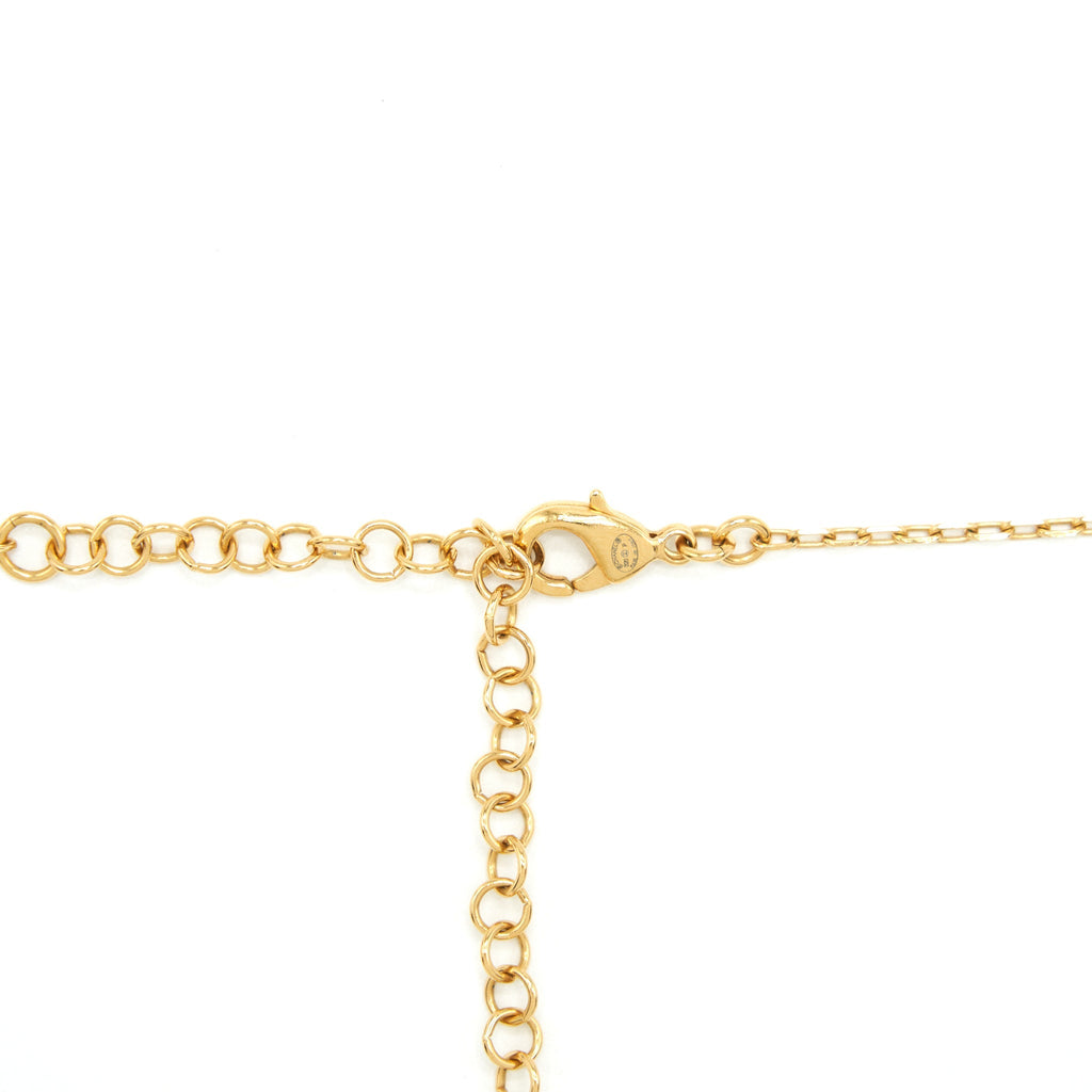 CHANEL LOGO LETTERING CHAIN NECKLACE/CHOKER GHW