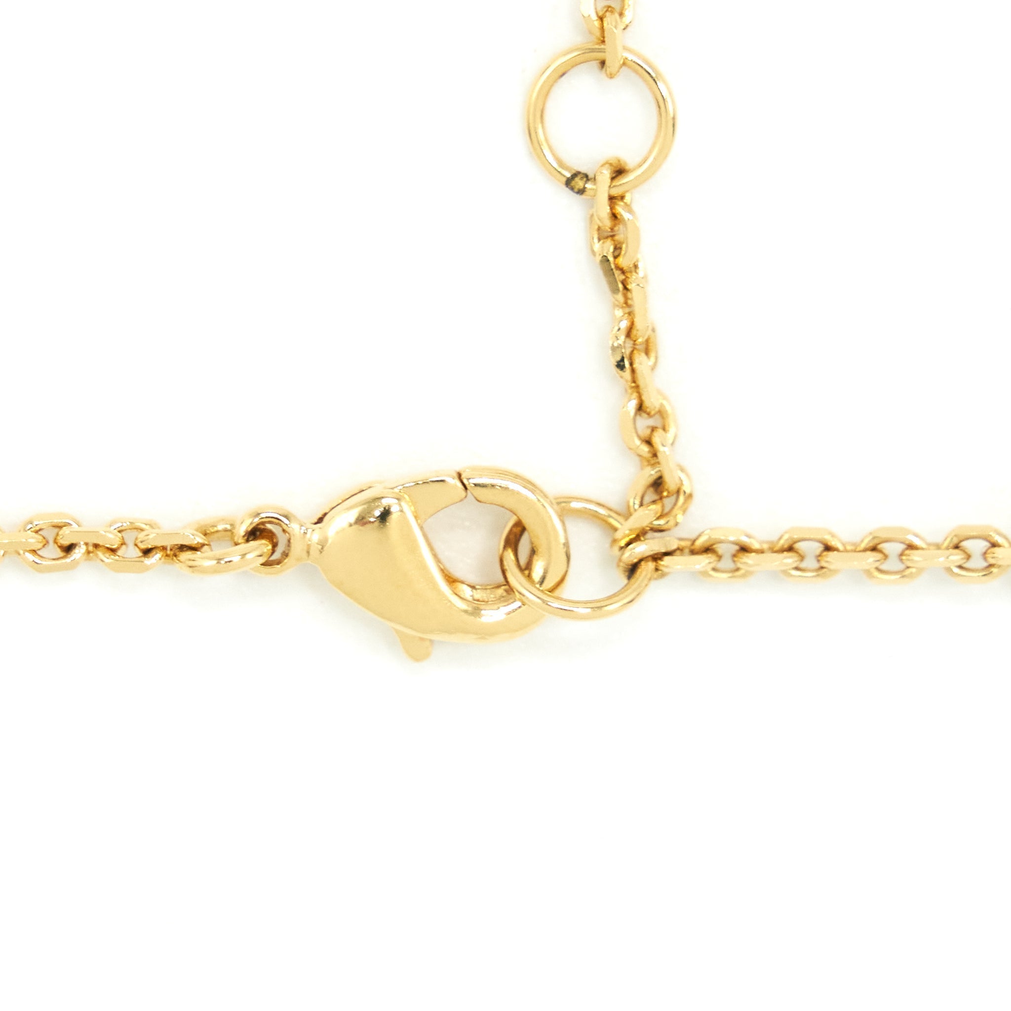 DIOR CLAIR D LUNE BRACELET GOLD-FINISH METAL WITH WHITE RESIN PEARLS