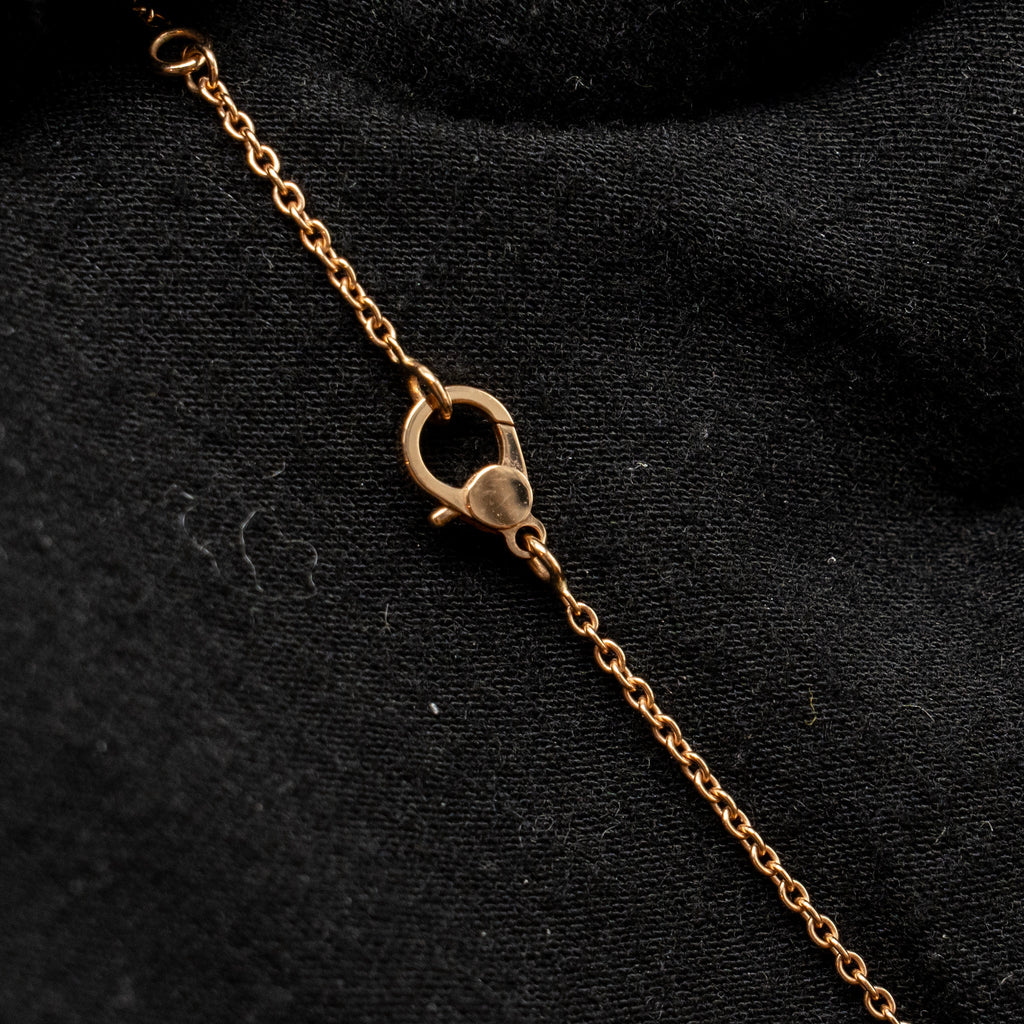 HERMES FINESSE PENDANT ROSE GOLD, DIAMONDS