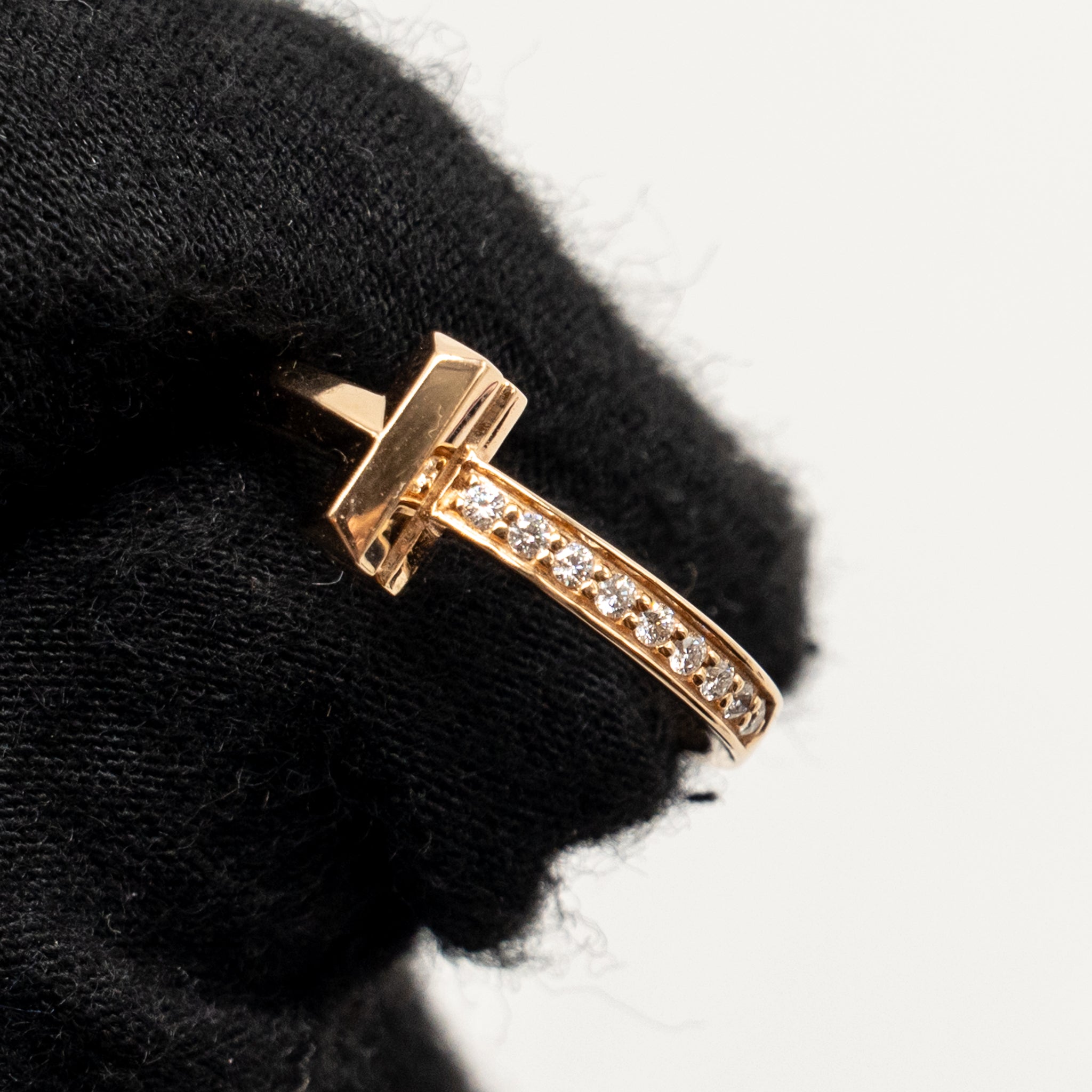TIFFANY T1 RING ROSE GOLD WITH DIAMONDS