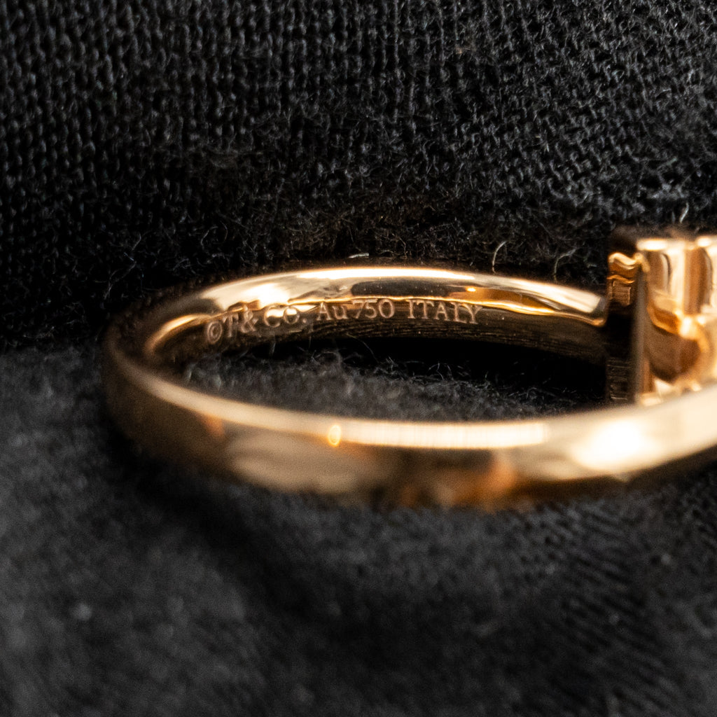 TIFFANY T1 RING ROSE GOLD WITH DIAMONDS