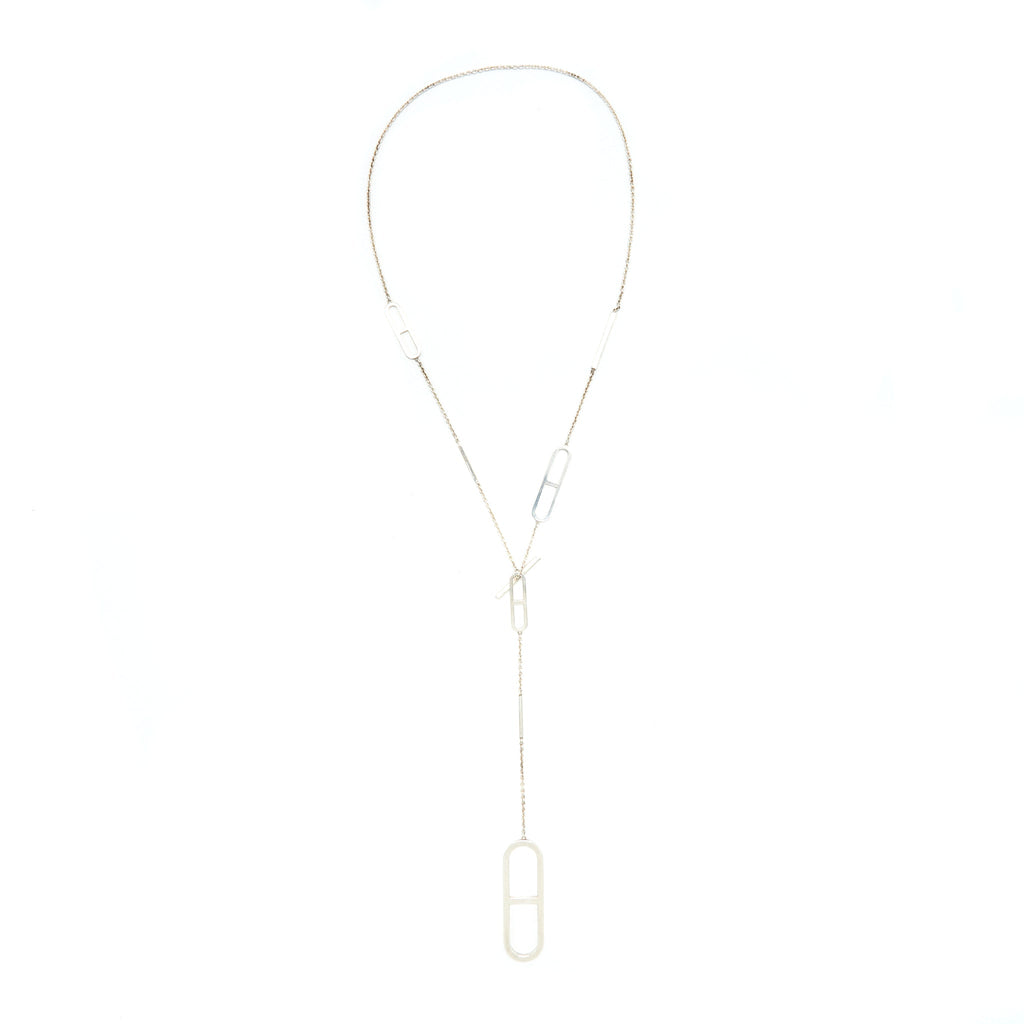 HERMES EVER CHAINE D'ANCRE LONG NECKLACE