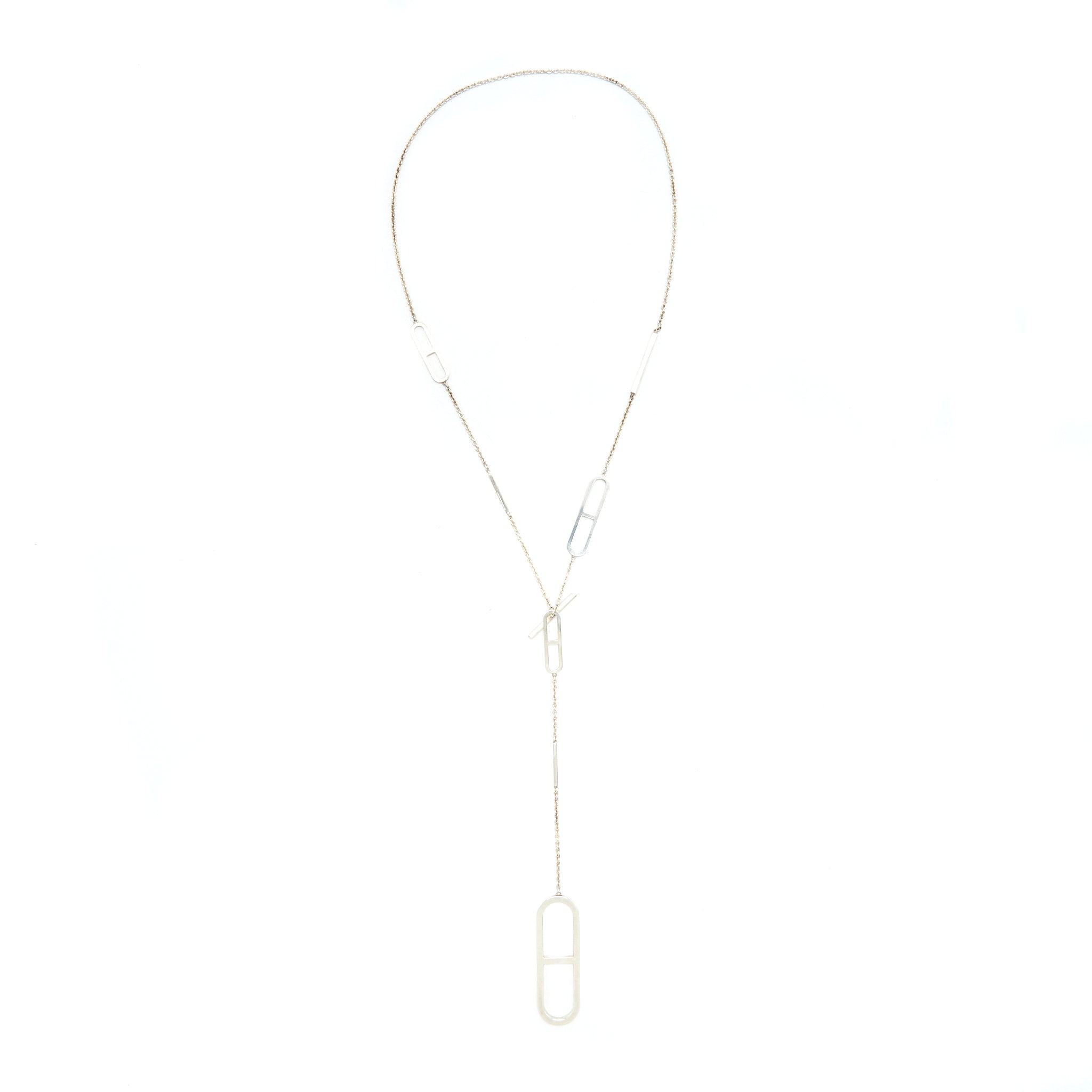 HERMES EVER CHAINE D'ANCRE LONG NECKLACE