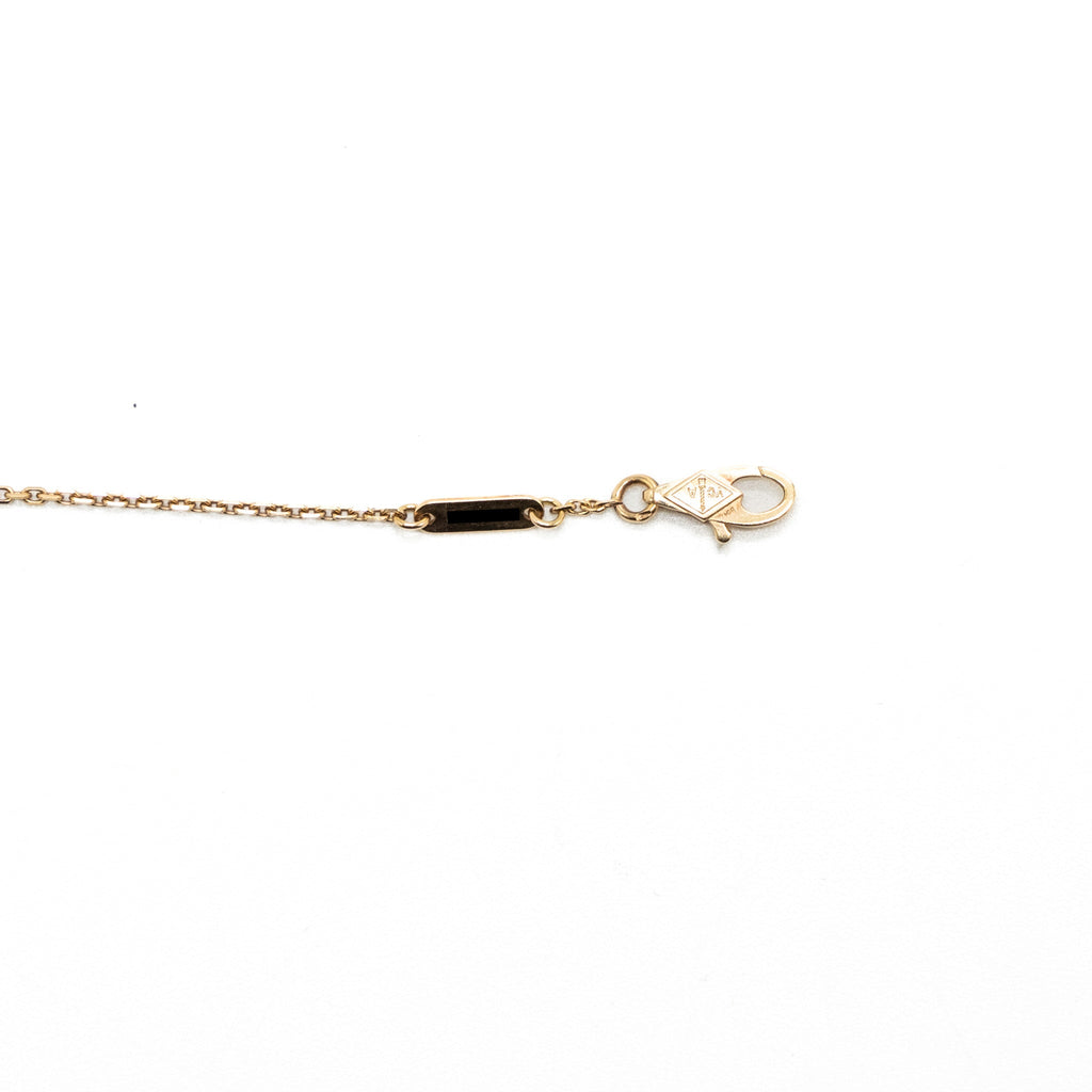 VAN CLEEF AND ARPELS SWEET ALHAMBRA BRACELET 18K ROSE GOLD / CARNELIAN