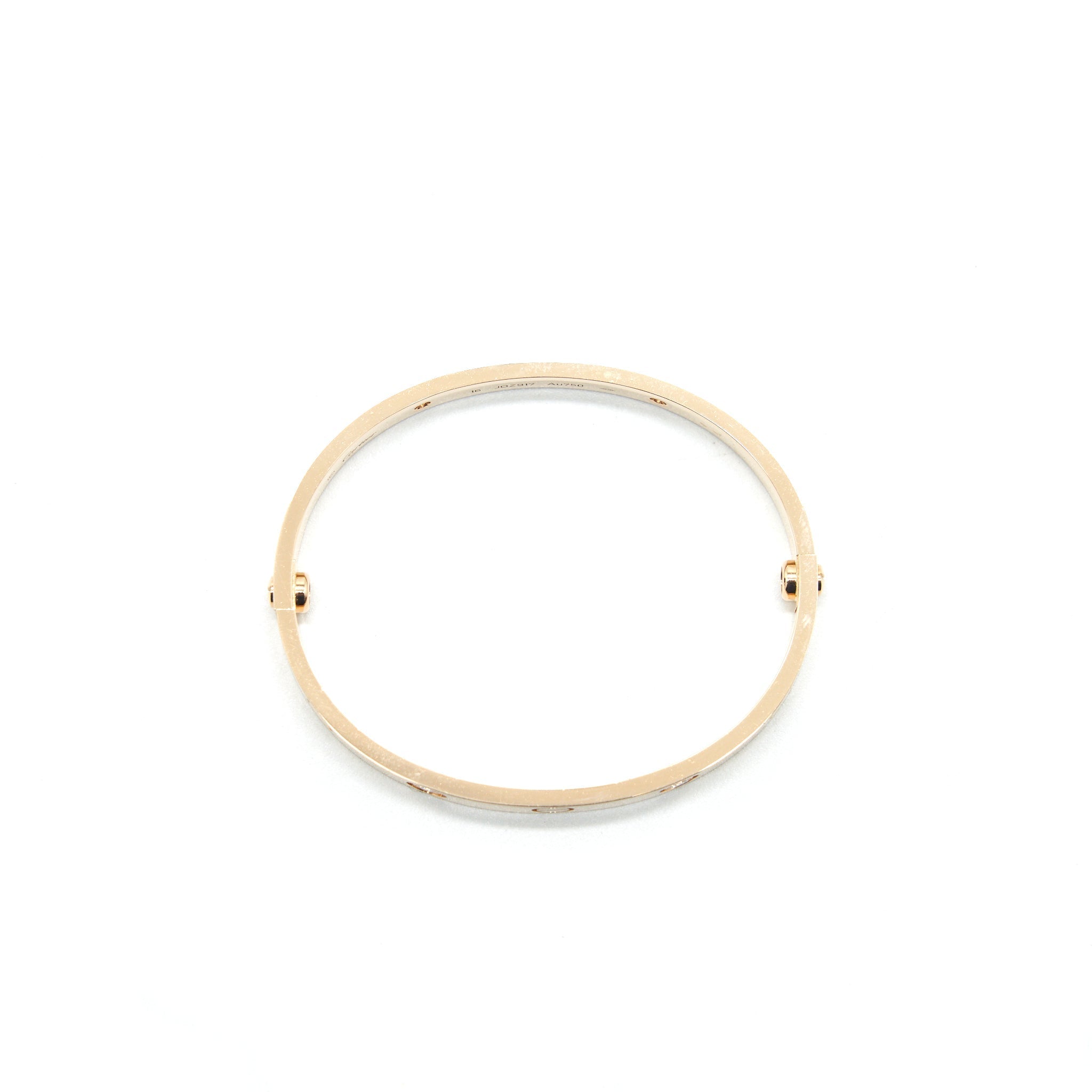 CARTIER LOVE BRACELET ROSE GOLD 4 DIAMONDS