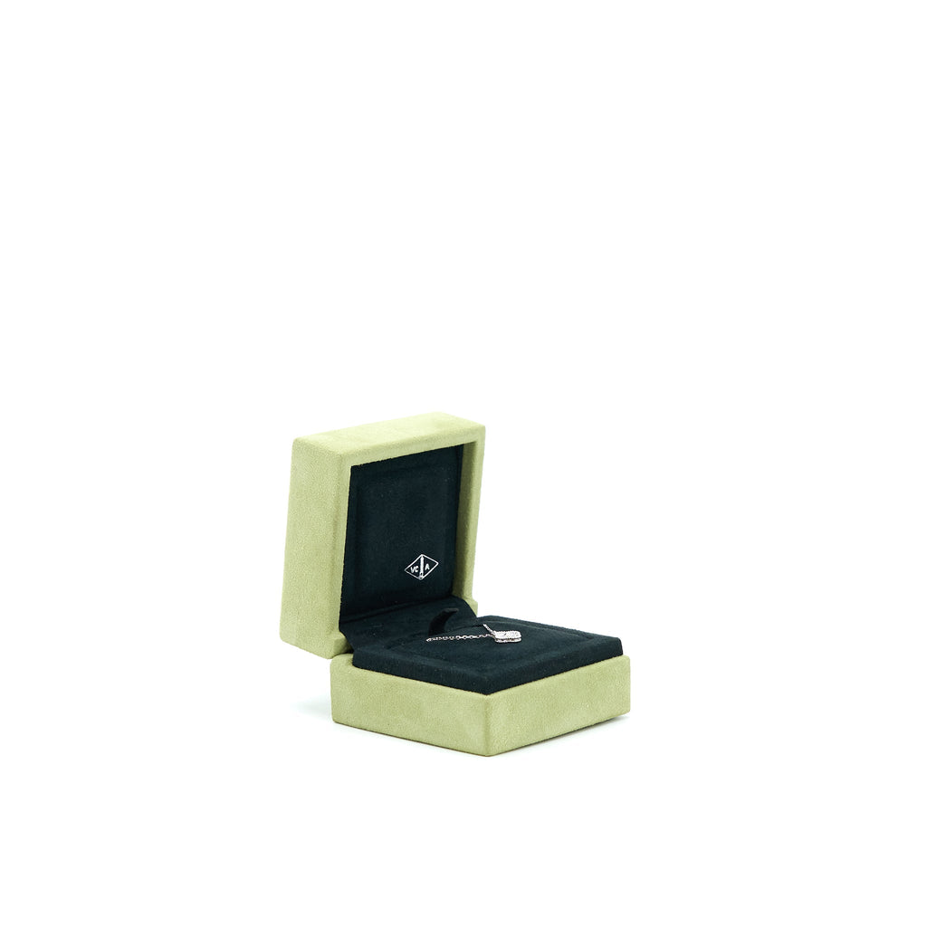VAN CLEEF & ARPELS SWEET ALHAMBRA PENDANT WHITE GOLD DIAMONDS