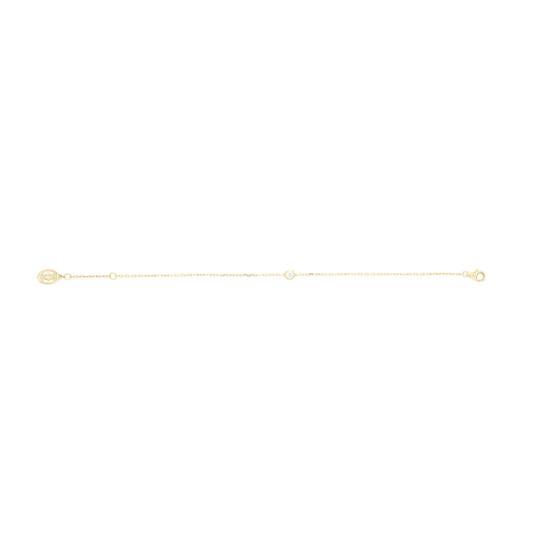 CARTIER DIAMANTS LÉGERS BRACELET SM YELLOW GOLD WITH DIMOND