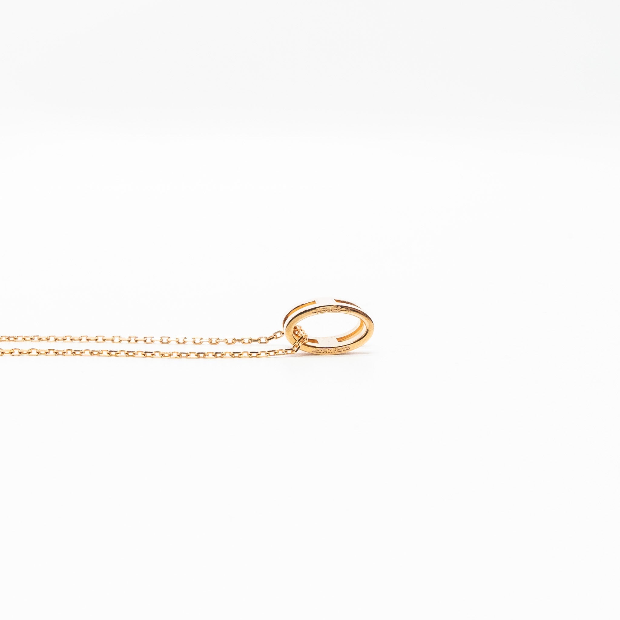 HERMES POP H PENDANT ROSE DRAGEE RGHW
