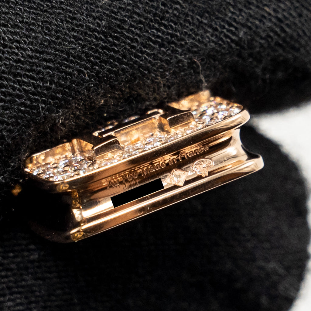 HERMES AMULETTE CONSTANCE PENDANT ROSE GOLD / DIAMONDS