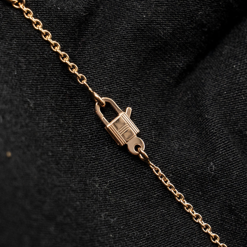 HERMES AMULETTE CONSTANCE PENDANT ROSE GOLD / DIAMONDS