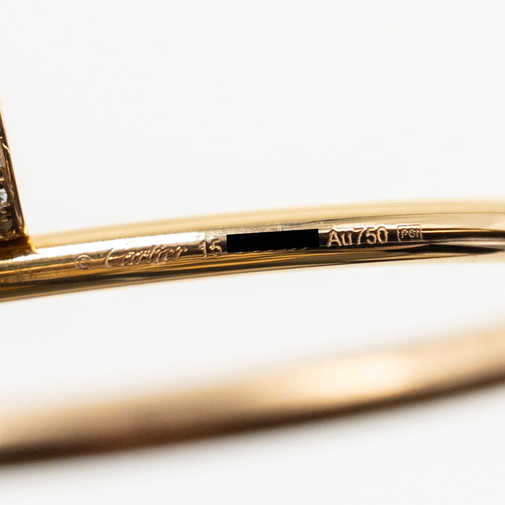 CARTIER JUSTE UN CLOU BRACELET ROSE GOLD DIAMONDS