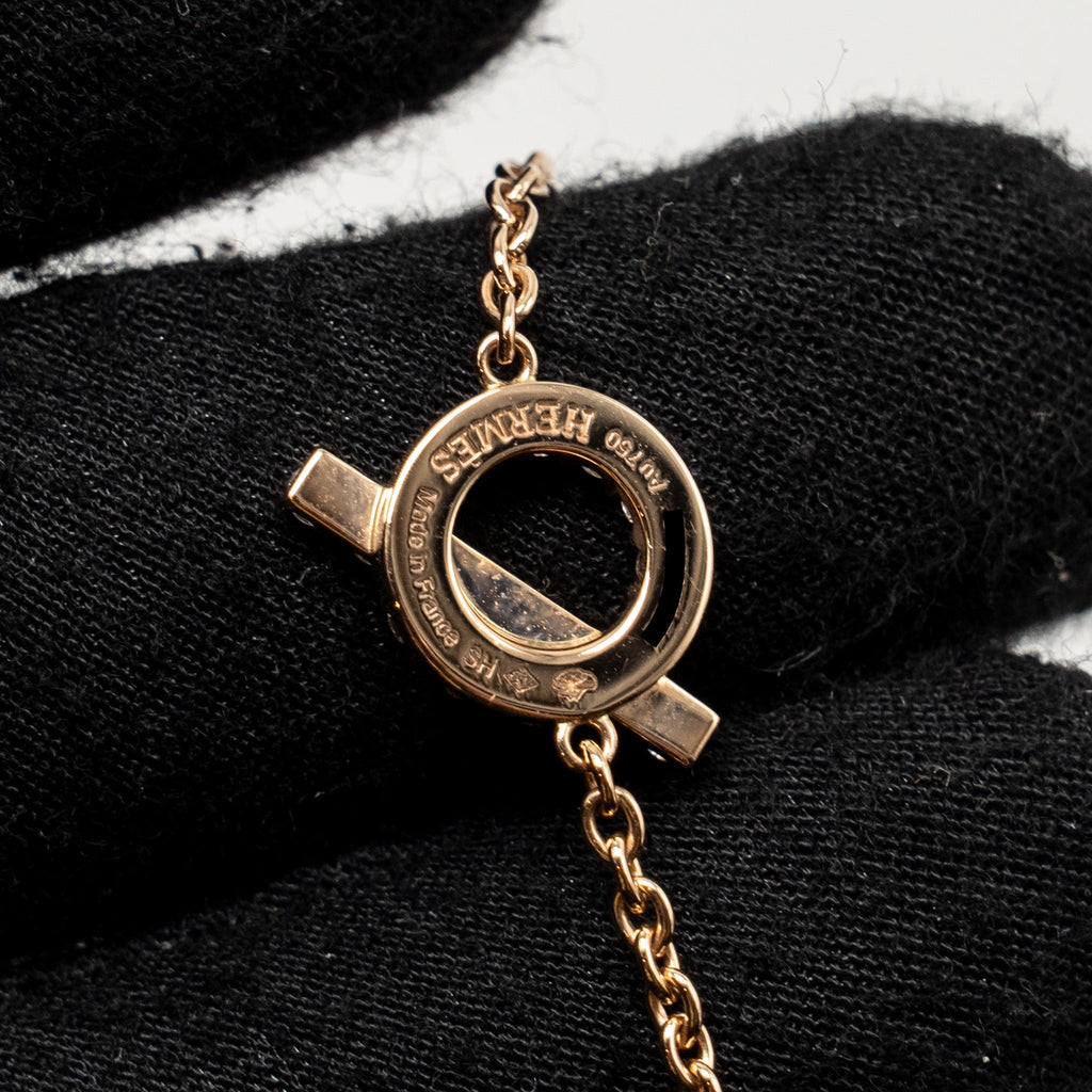HERMES FINESSE BRACELET ROSE GOLD, DIAMONDS
