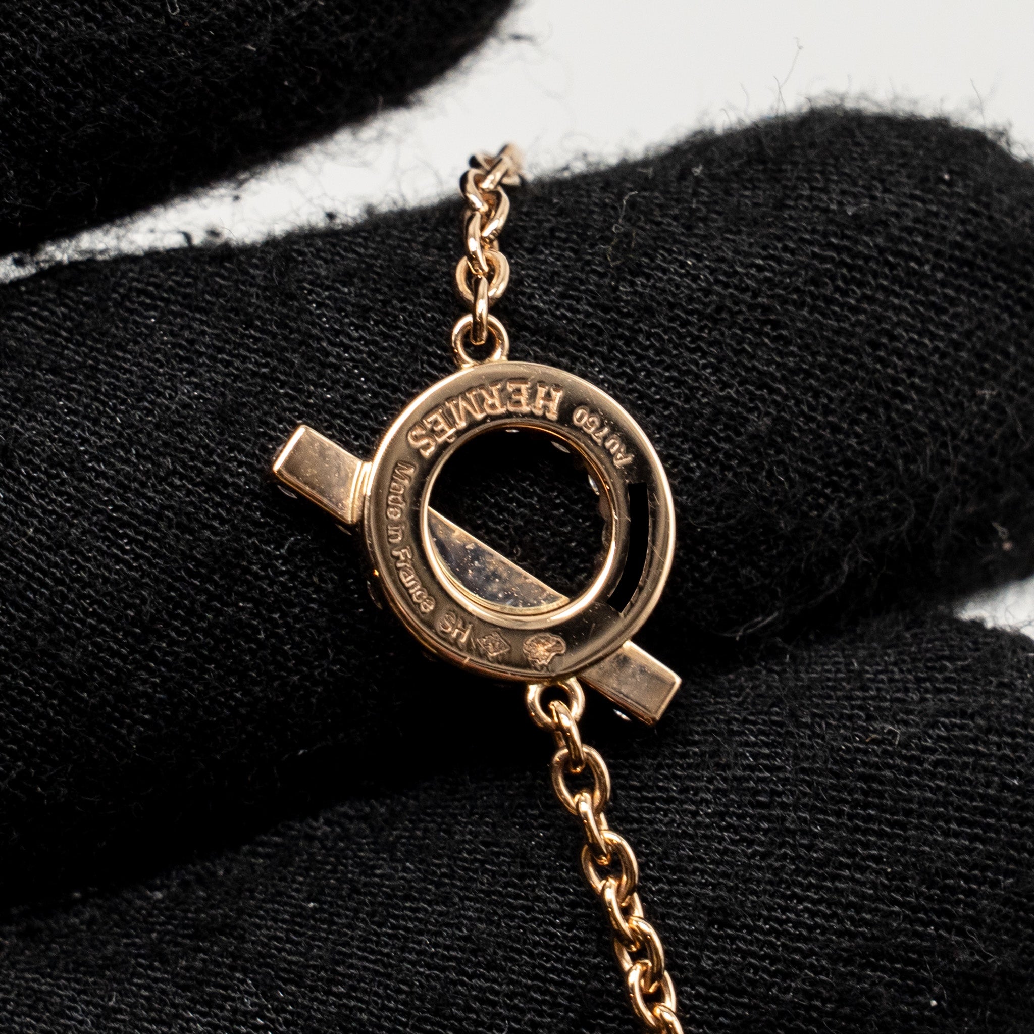 HERMES FINESSE BRACELET ROSE GOLD, DIAMONDS
