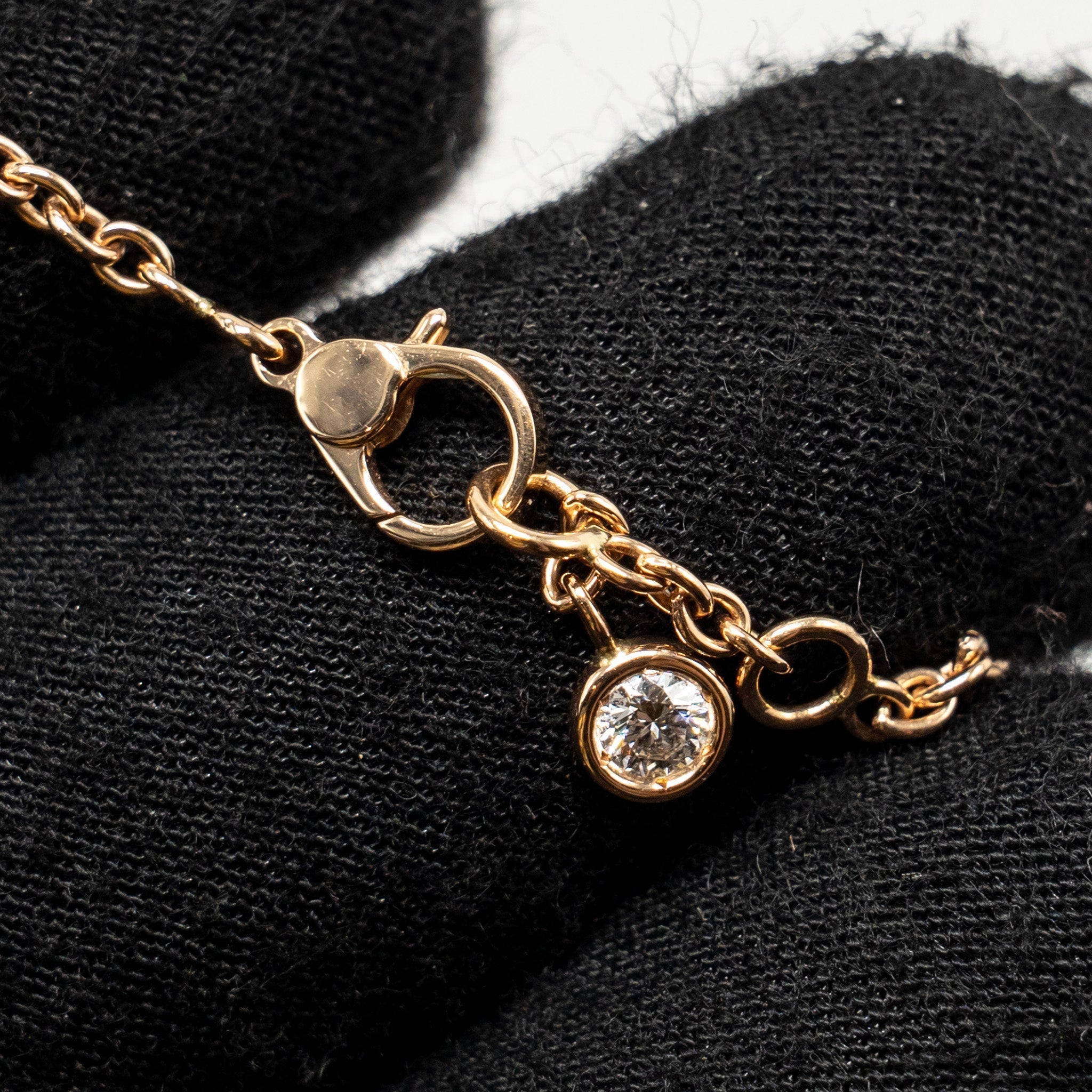 HERMES FINESSE BRACELET ROSE GOLD, DIAMONDS