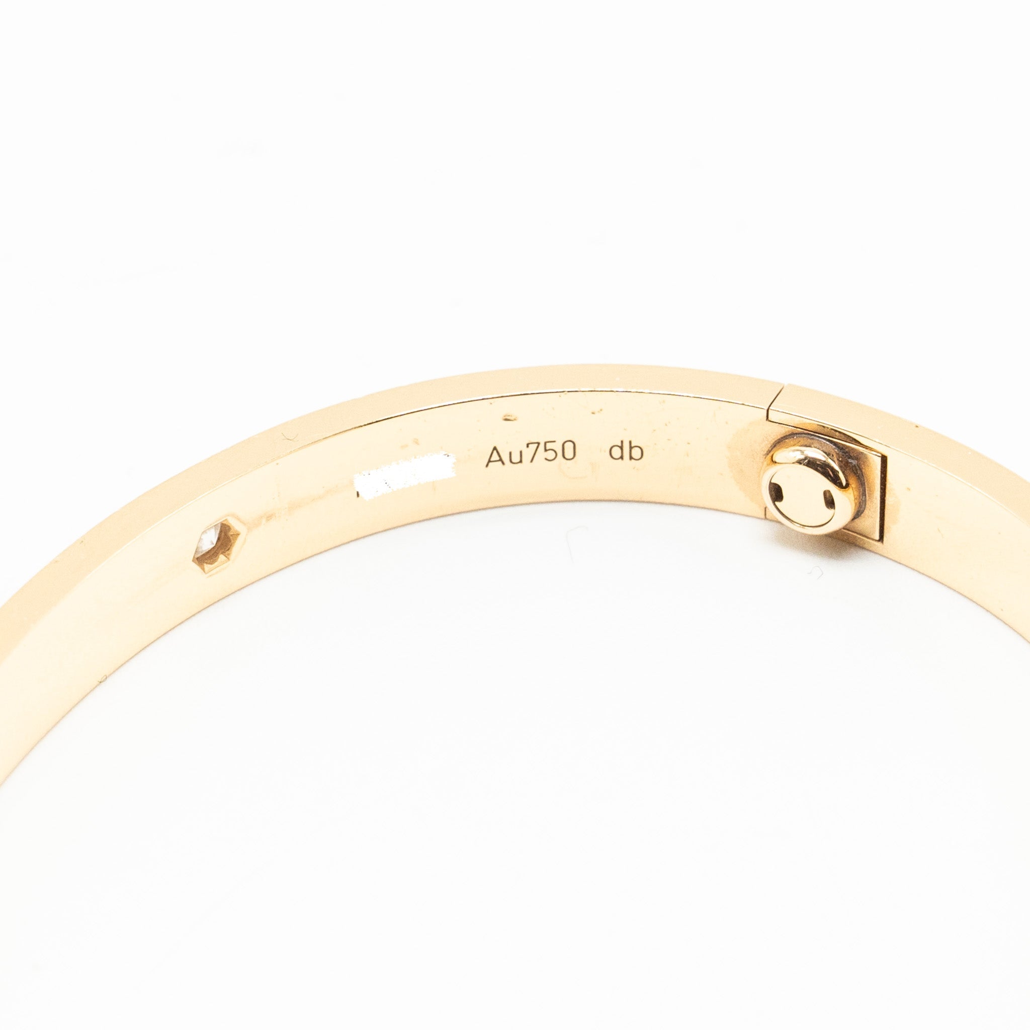 CARTIER LOVE BRACELET ROSE GOLD / 4 DIAMONDS