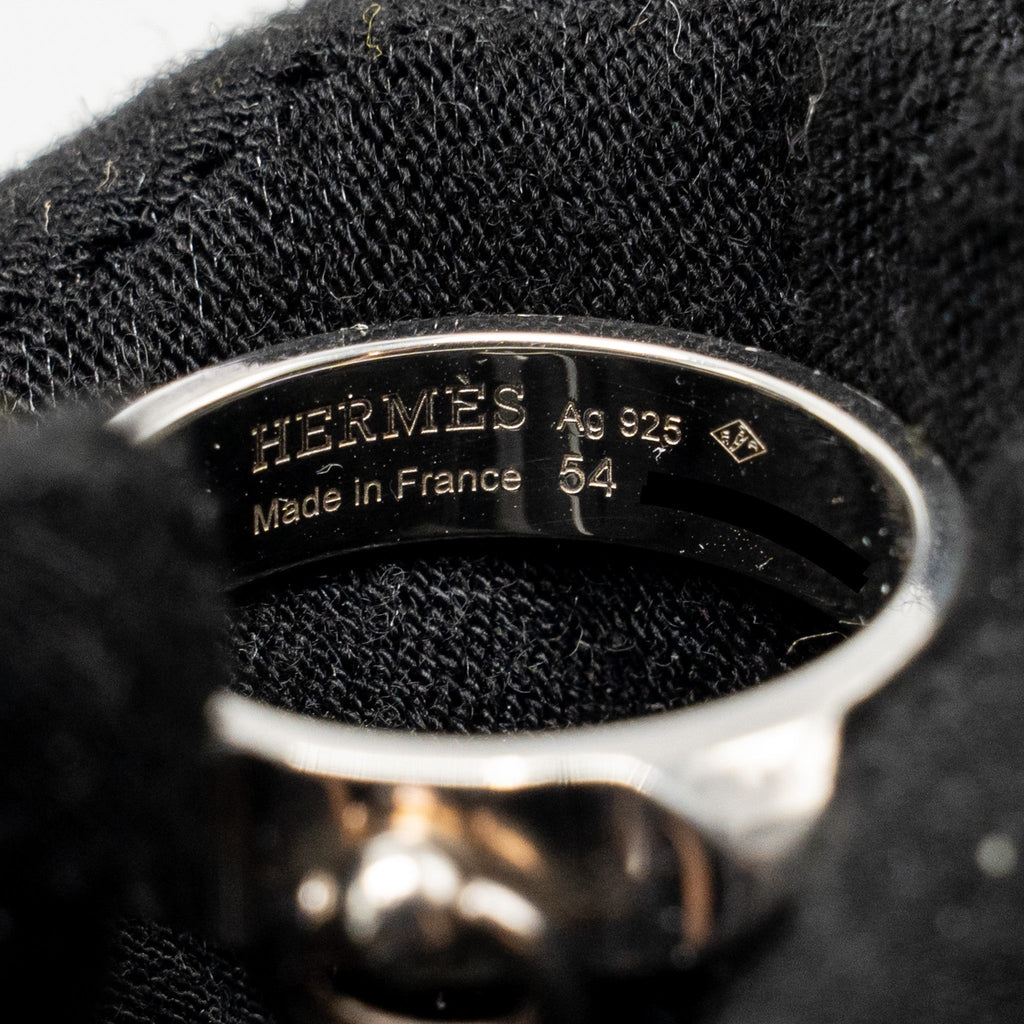 HERMES COLLIER DE CHIEN RING STERLING SILVER