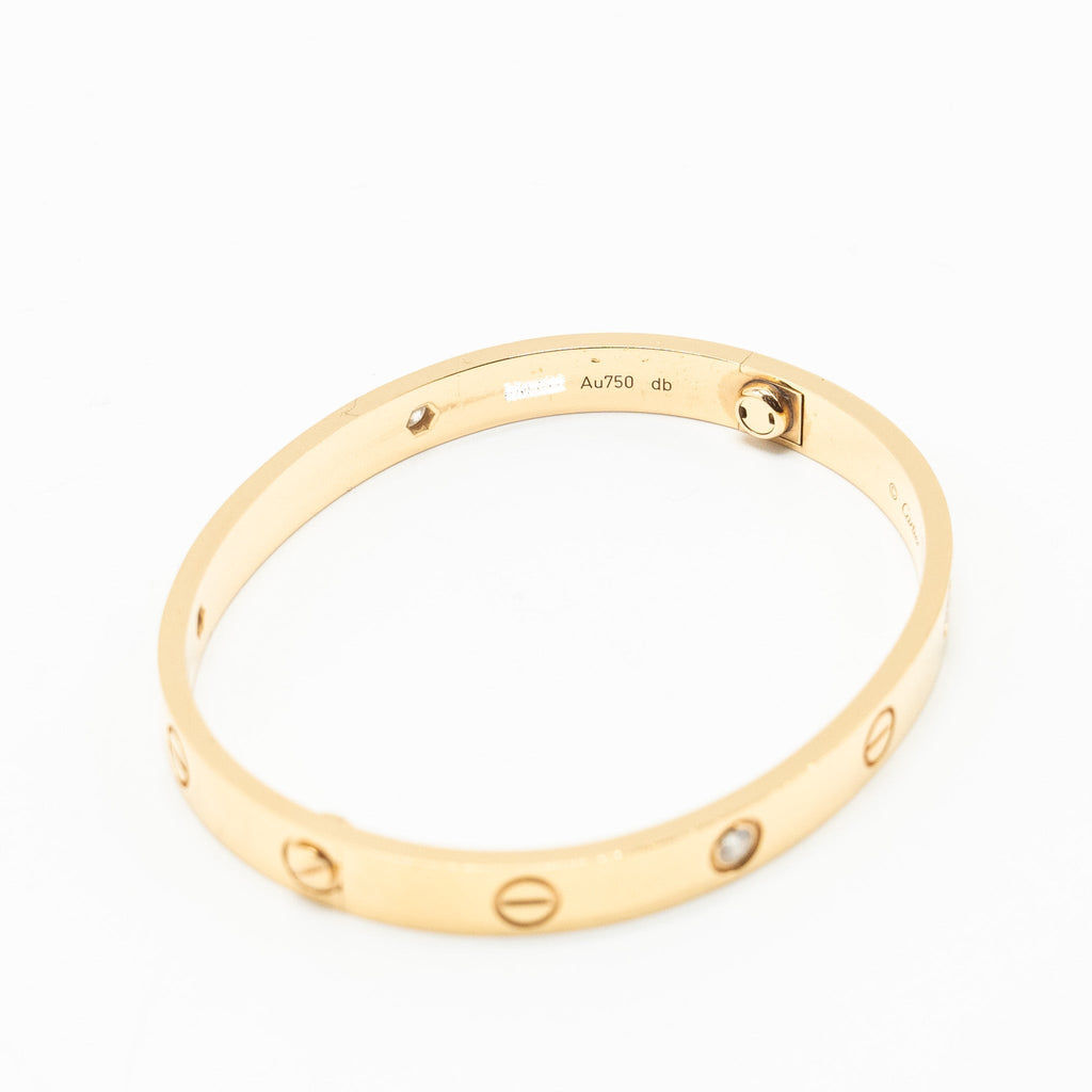 CARTIER LOVE BRACELET ROSE GOLD / 4 DIAMONDS
