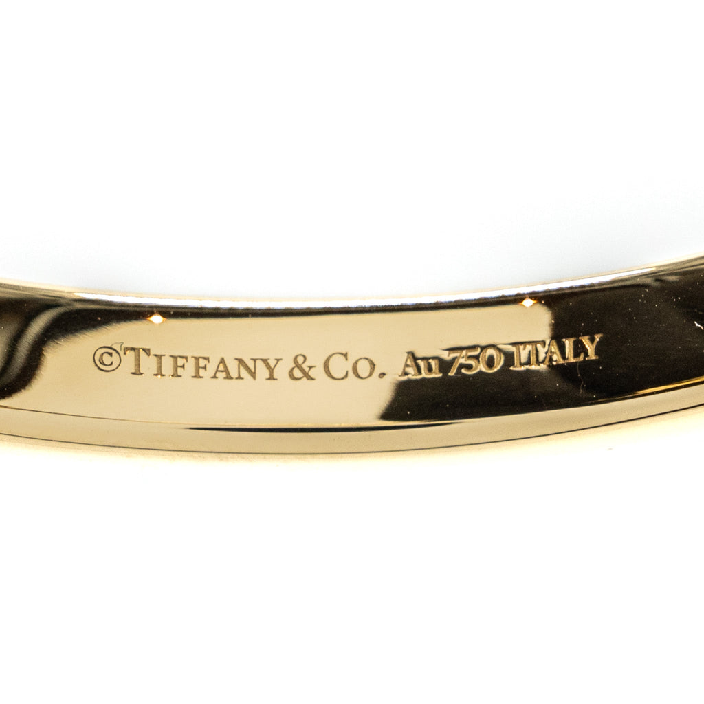 TIFFANY LOCK BANGLE HIDDEN CLOSURE 18K YELLOW GOLD