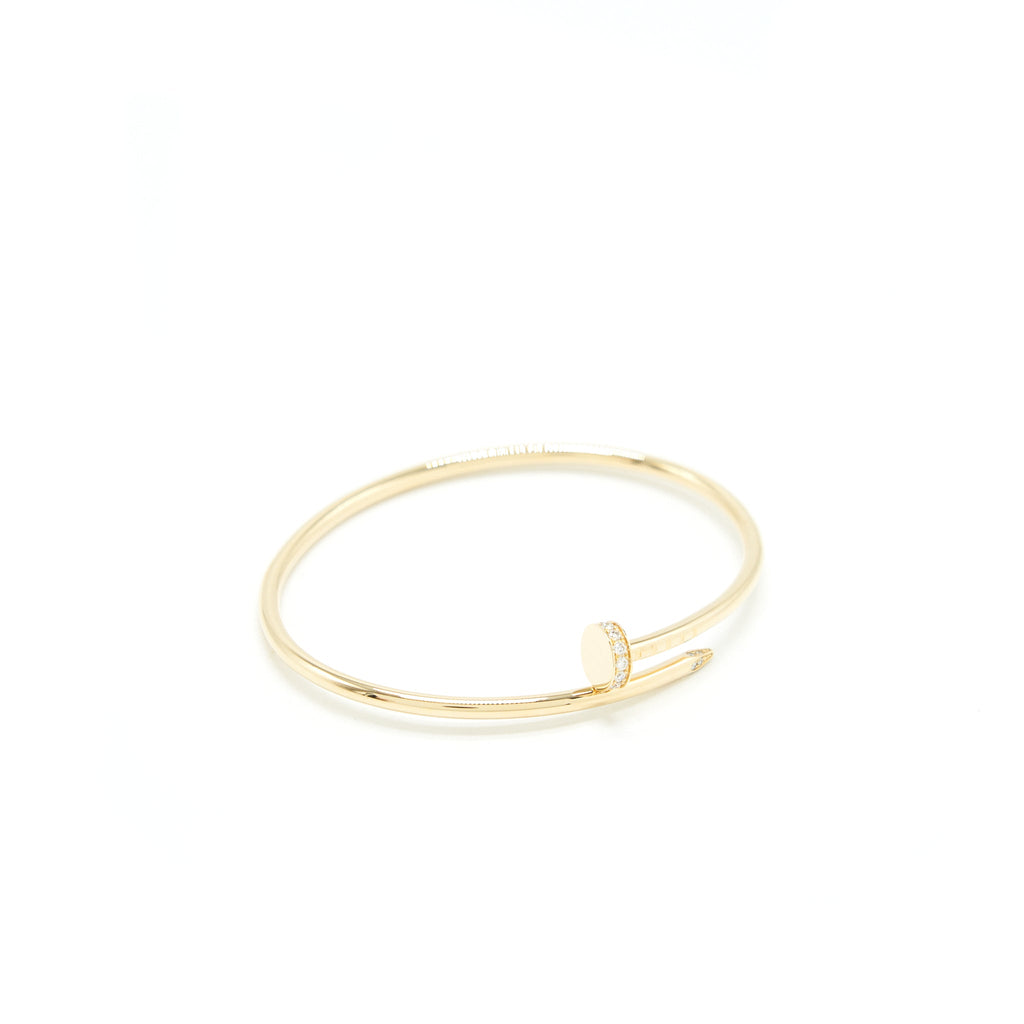CARTIER JUSTE UN CLOU BRACELET SM YELLOW GOLD WITH DIAMONDS