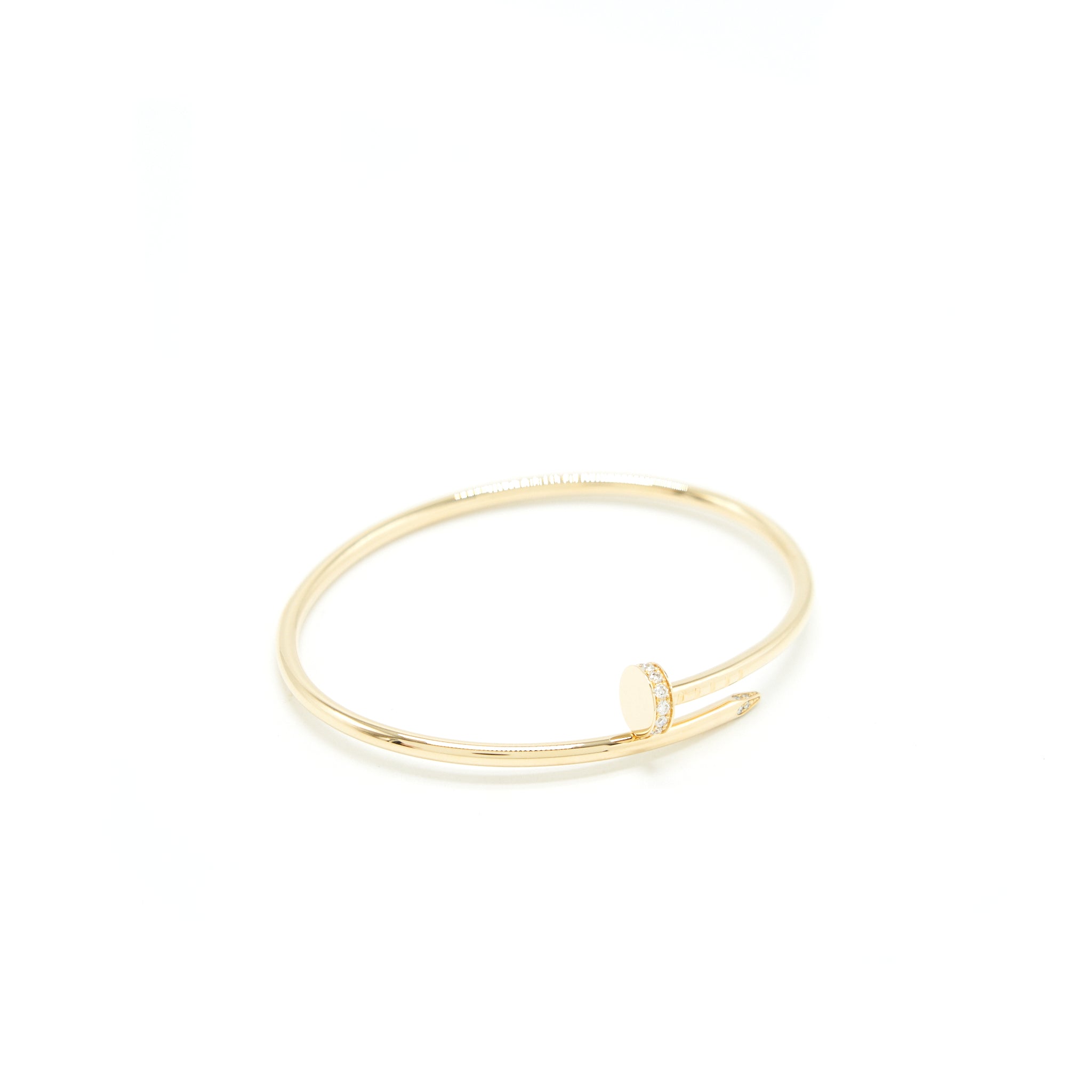 CARTIER JUSTE UN CLOU BRACELET SM YELLOW GOLD WITH DIAMONDS