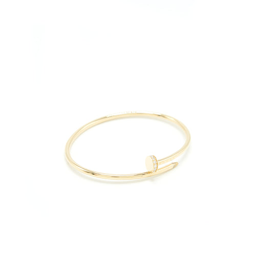 CARTIER JUSTE UN CLOU BRACELET SM YELLOW GOLD WITH DIAMONDS