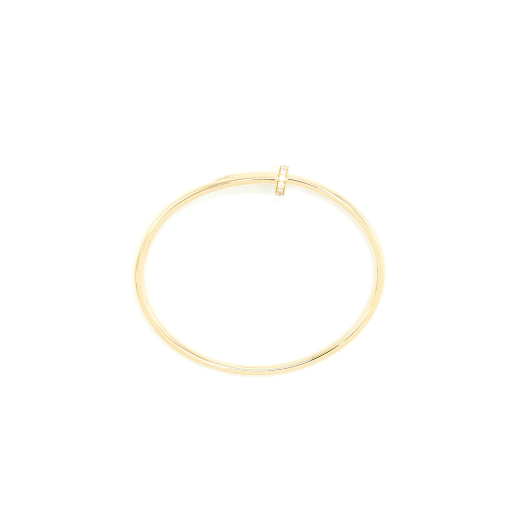 CARTIER JUSTE UN CLOU BRACELET SM YELLOW GOLD WITH DIAMONDS