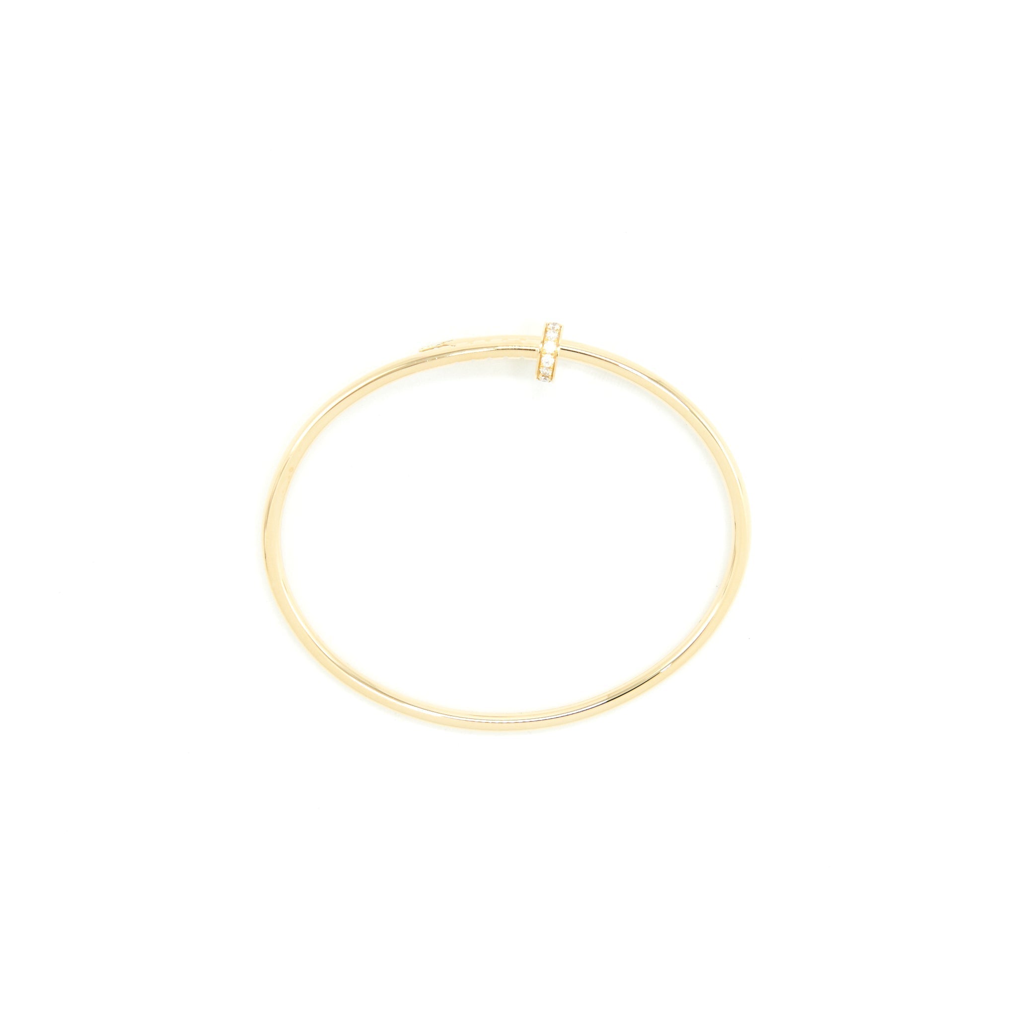 CARTIER JUSTE UN CLOU BRACELET SM YELLOW GOLD WITH DIAMONDS