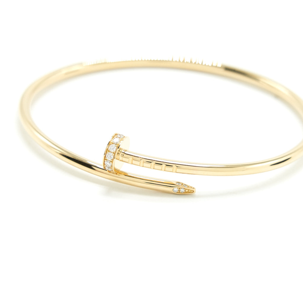 CARTIER JUSTE UN CLOU BRACELET SM YELLOW GOLD WITH DIAMONDS