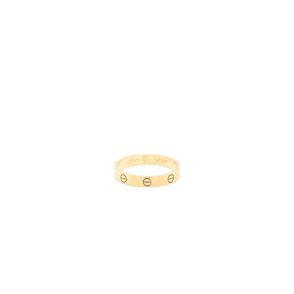 CARTIER LOVE WEDDING BAND YELLOW GOLD