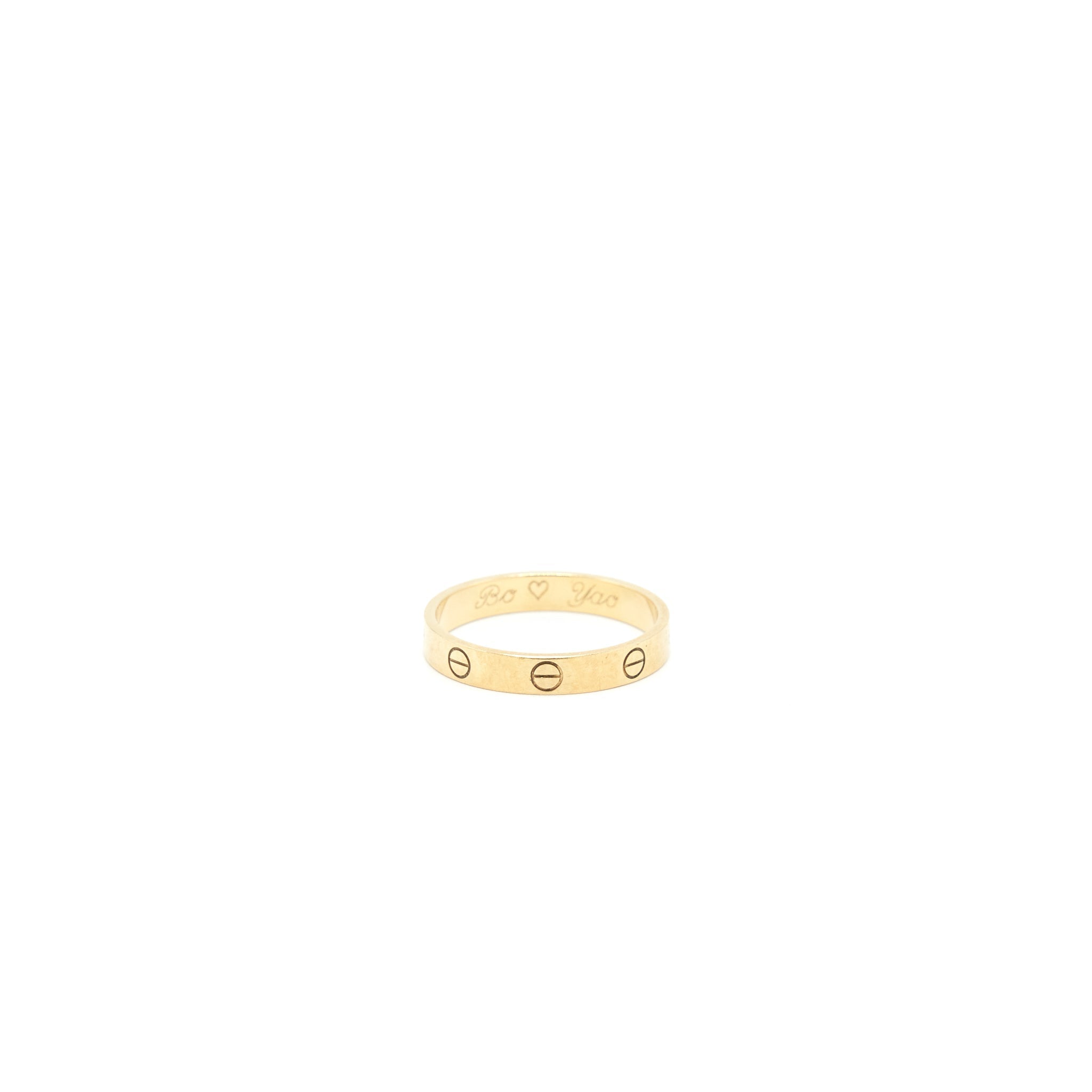 CARTIER LOVE WEDDING BAND YELLOW GOLD