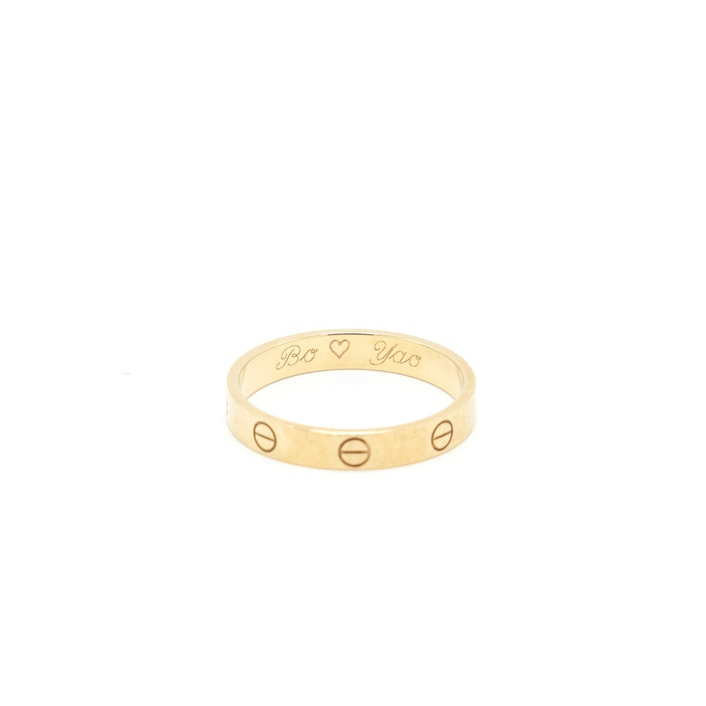 CARTIER LOVE WEDDING BAND YELLOW GOLD