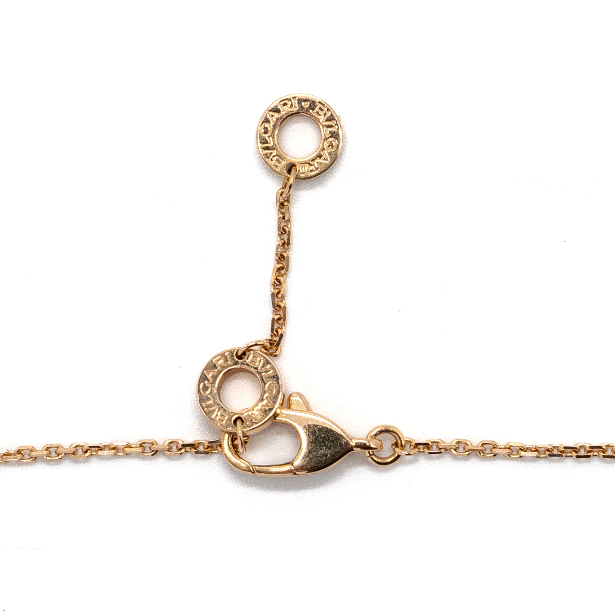 BVLGARI DIVAS’ DREAM NECKLACE MOTHER OF PEARL WITH DIAMOND ROSE GOLD