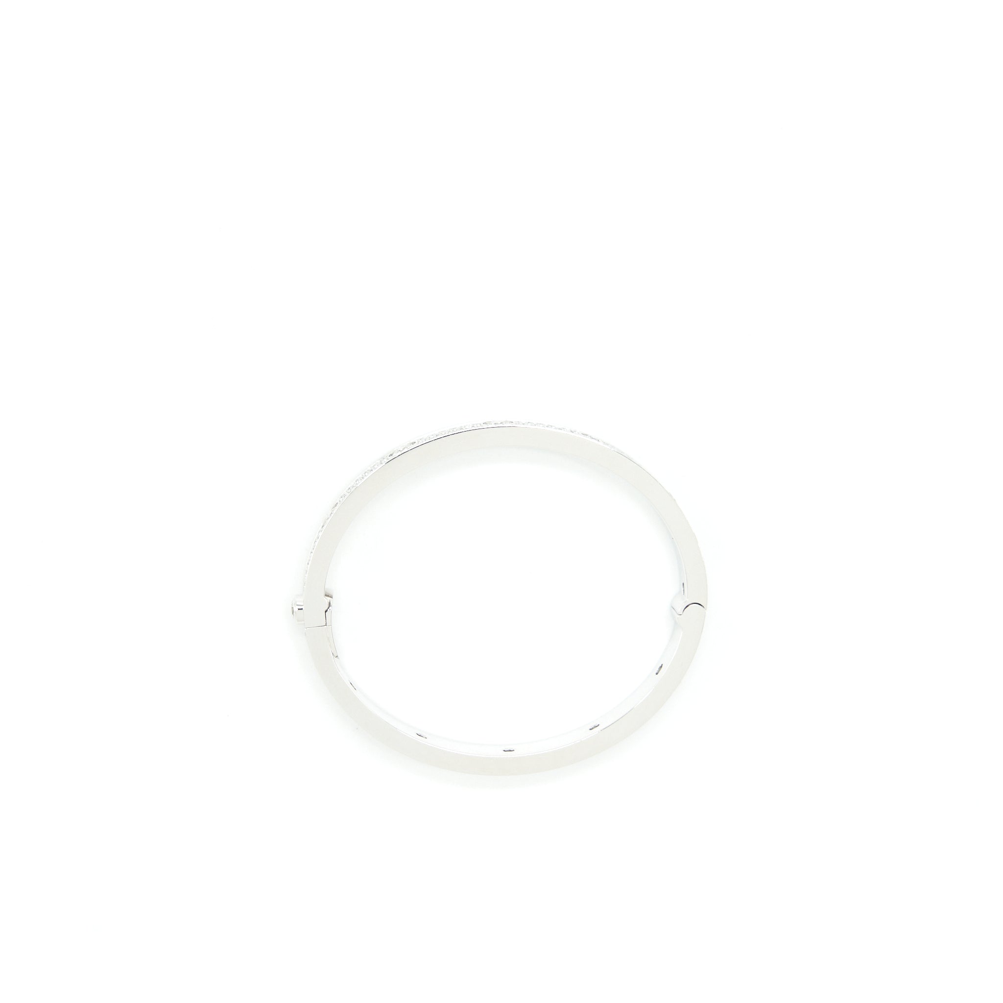 CARTIER LOVE BRACELET, DIAMOND PAVED WHITE GOLD WITH DIAMONDS