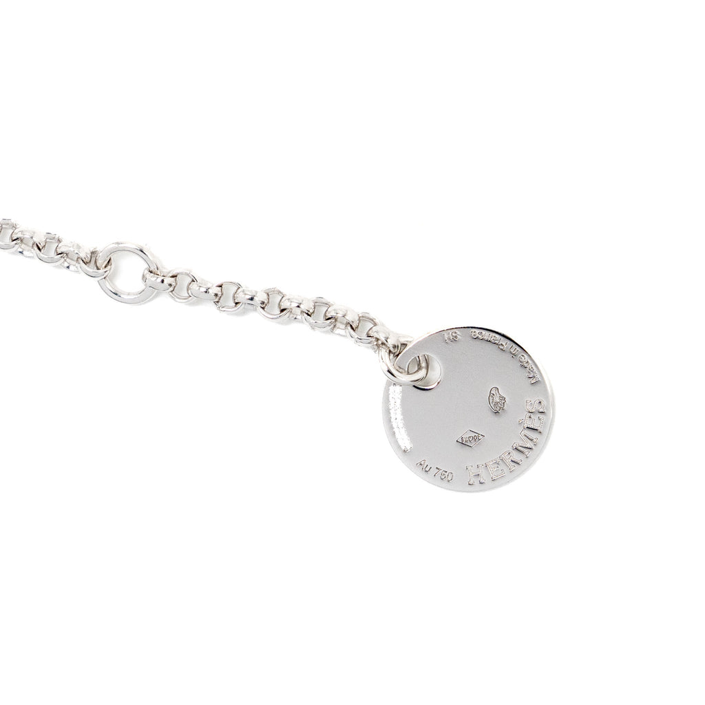 HERMES KELLY CLOCHETTE BRACELET WHITE GOLD / DIAMONDS