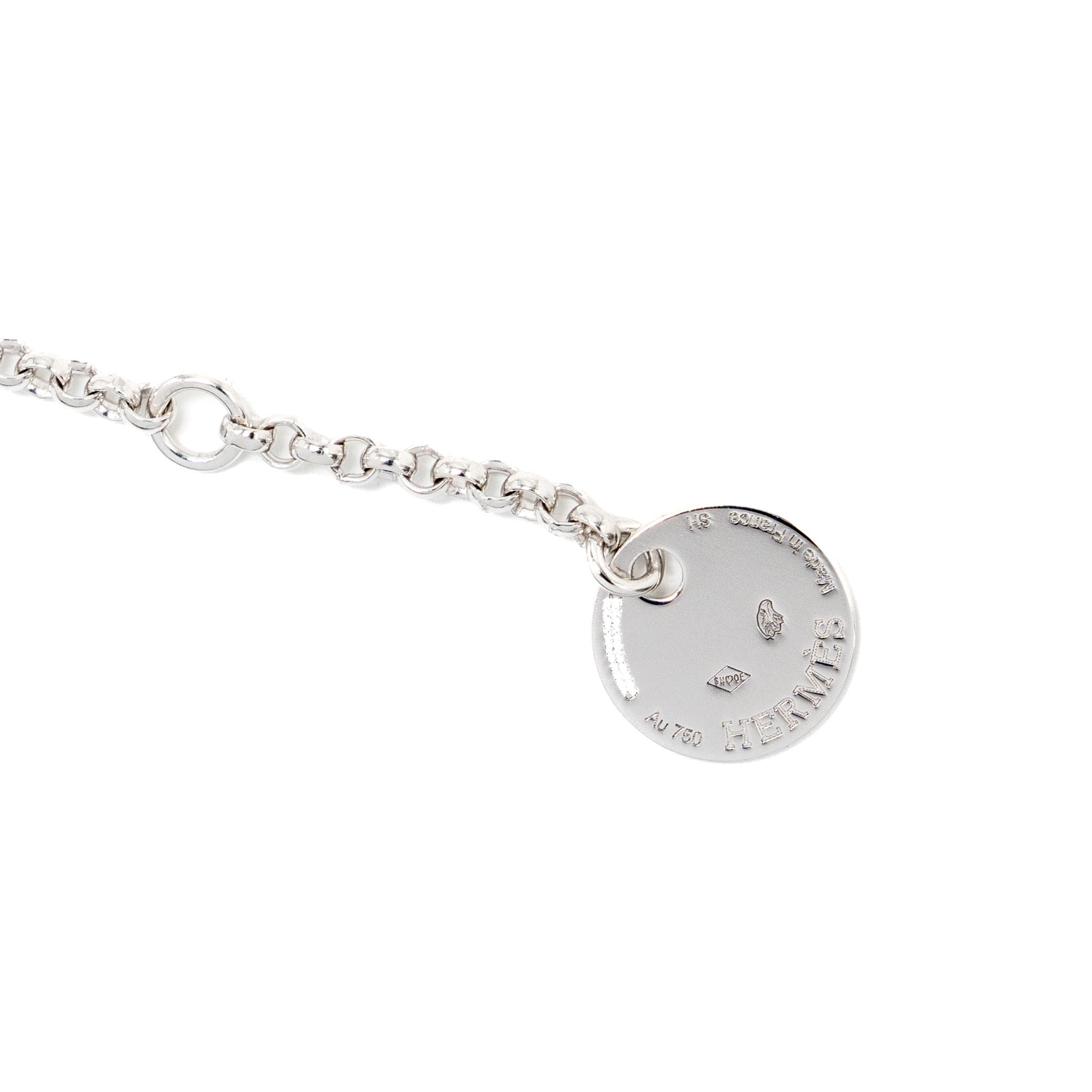 HERMES KELLY CLOCHETTE BRACELET WHITE GOLD / DIAMONDS