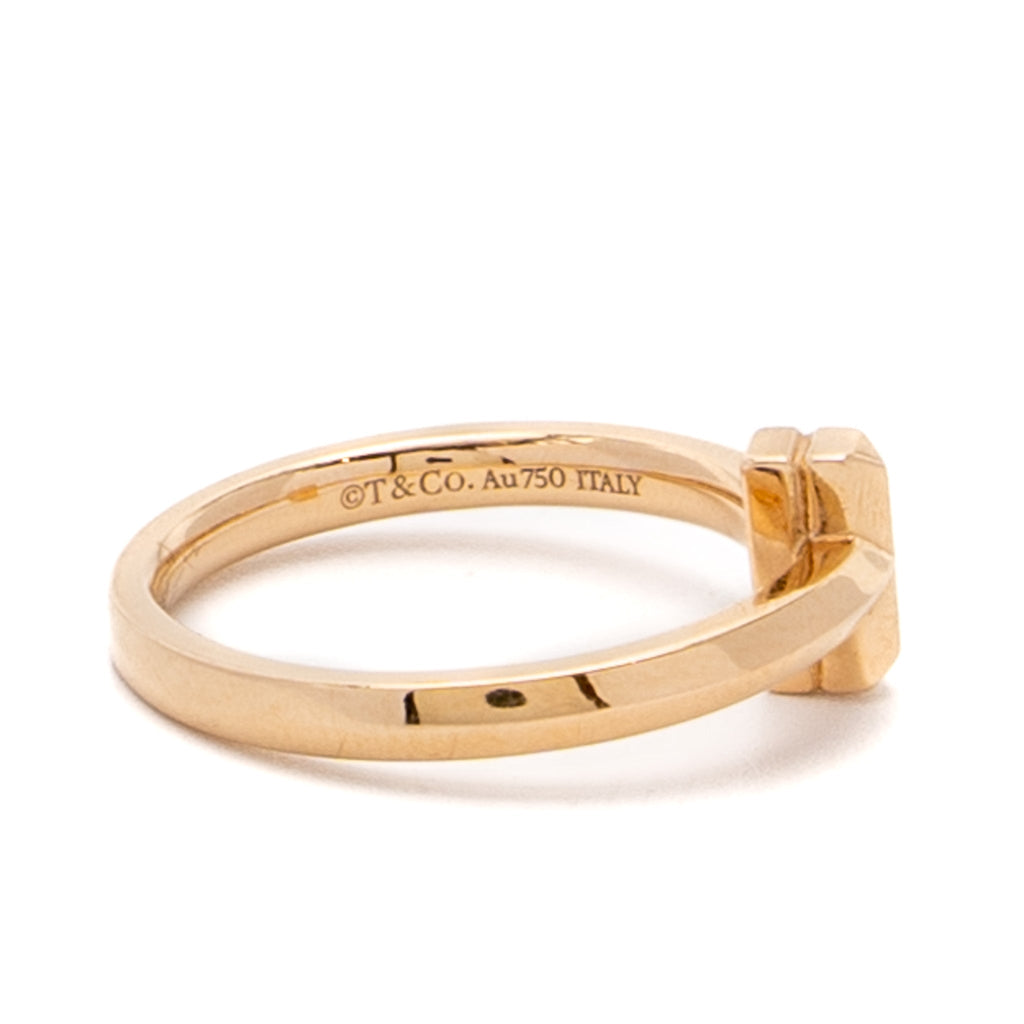 TIFFANY T T1 RING ROSE GOLD DIAMONDS