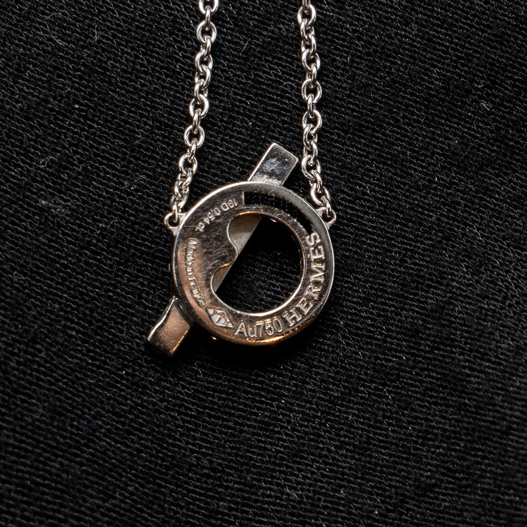 HERMES FINESSE PENDANT WHITE GOLD WITH DIAMONDS