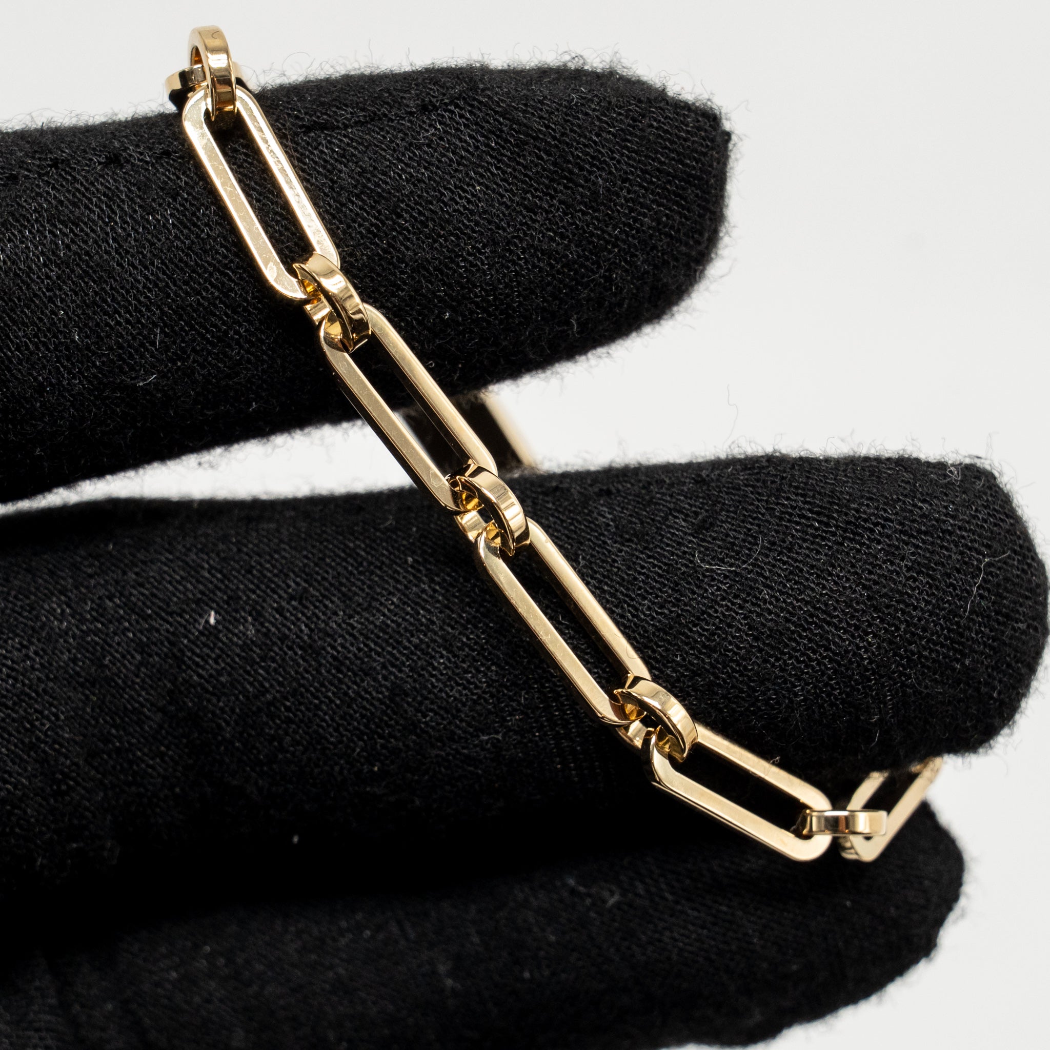 HERMES KELLY CHAINE BRACELET YELLOW GOLD, DIAMONDS