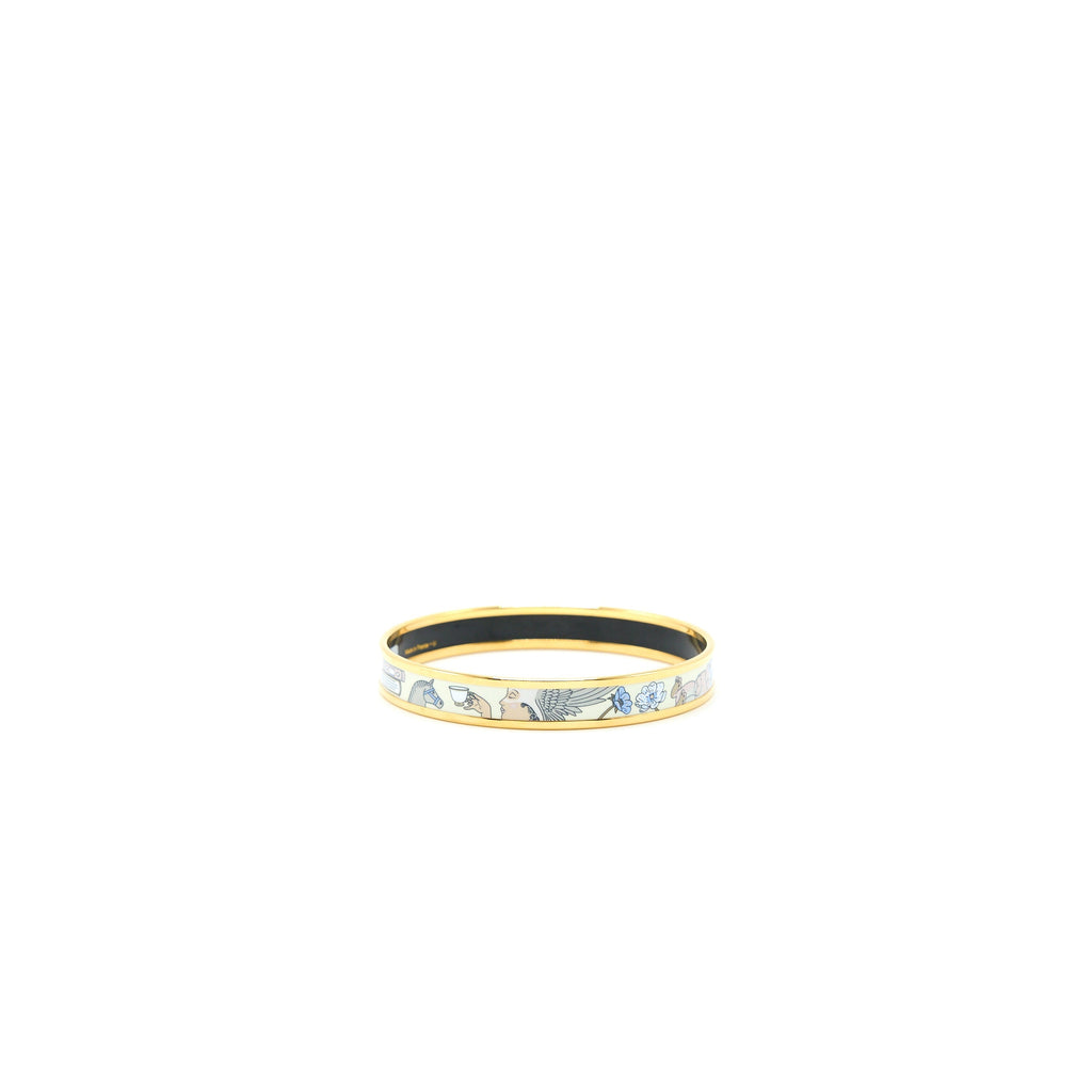 HERMES TEA FOR TWO BANGLE MULTICOLOUR GHW