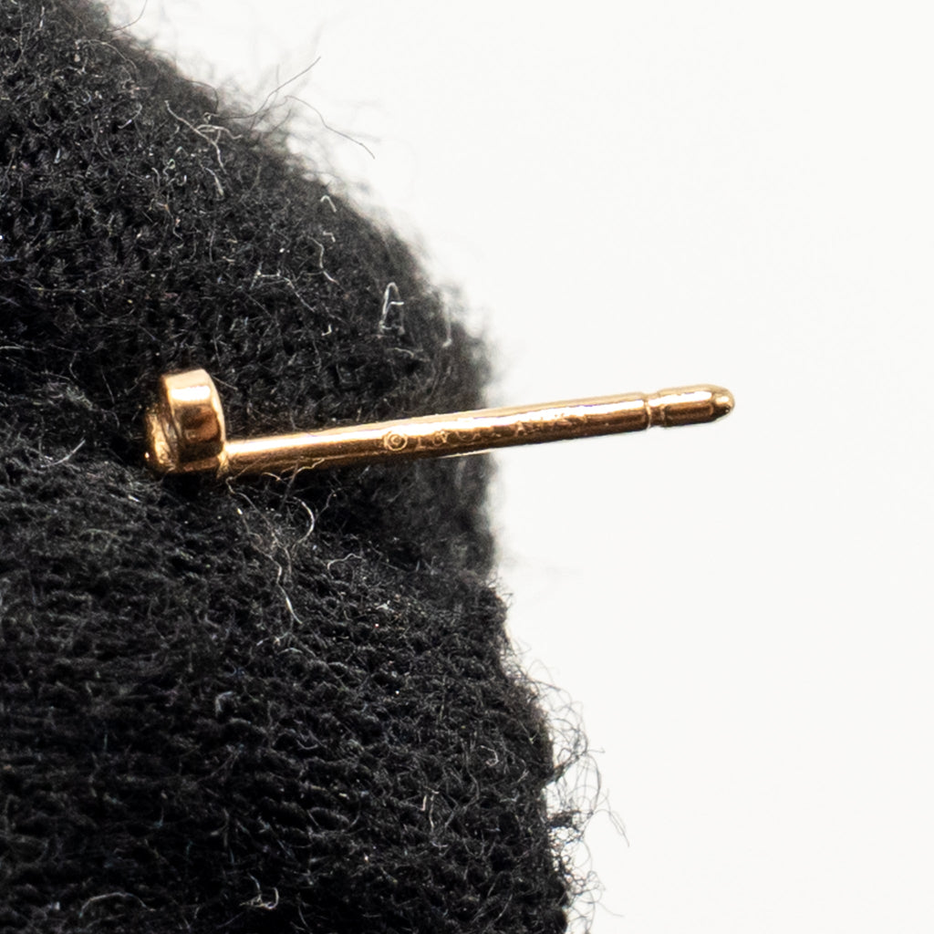 TIFFANY BAR STUD EARRINGS ROSE GOLD DIAMOND