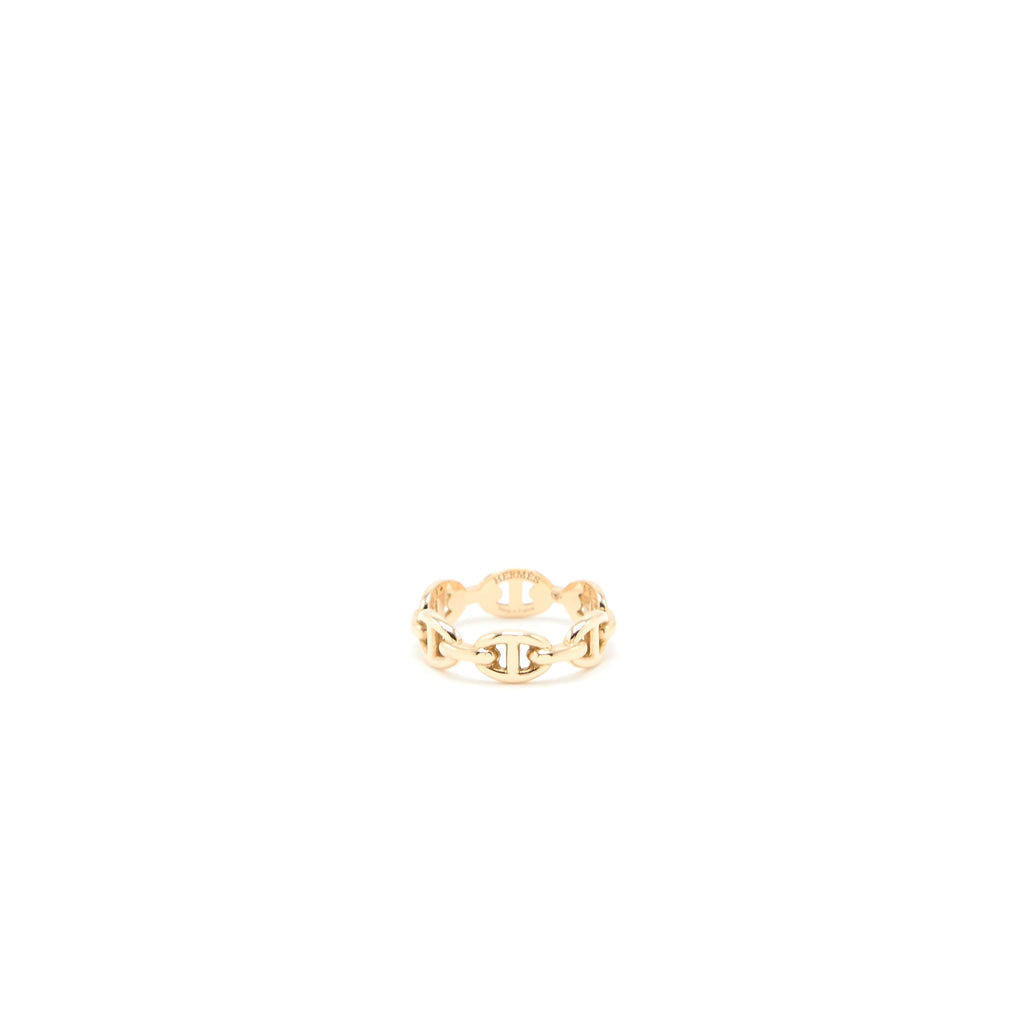 HERMES CHAINE D'ANCRE ENCHAINEE RING ROSE GOLD