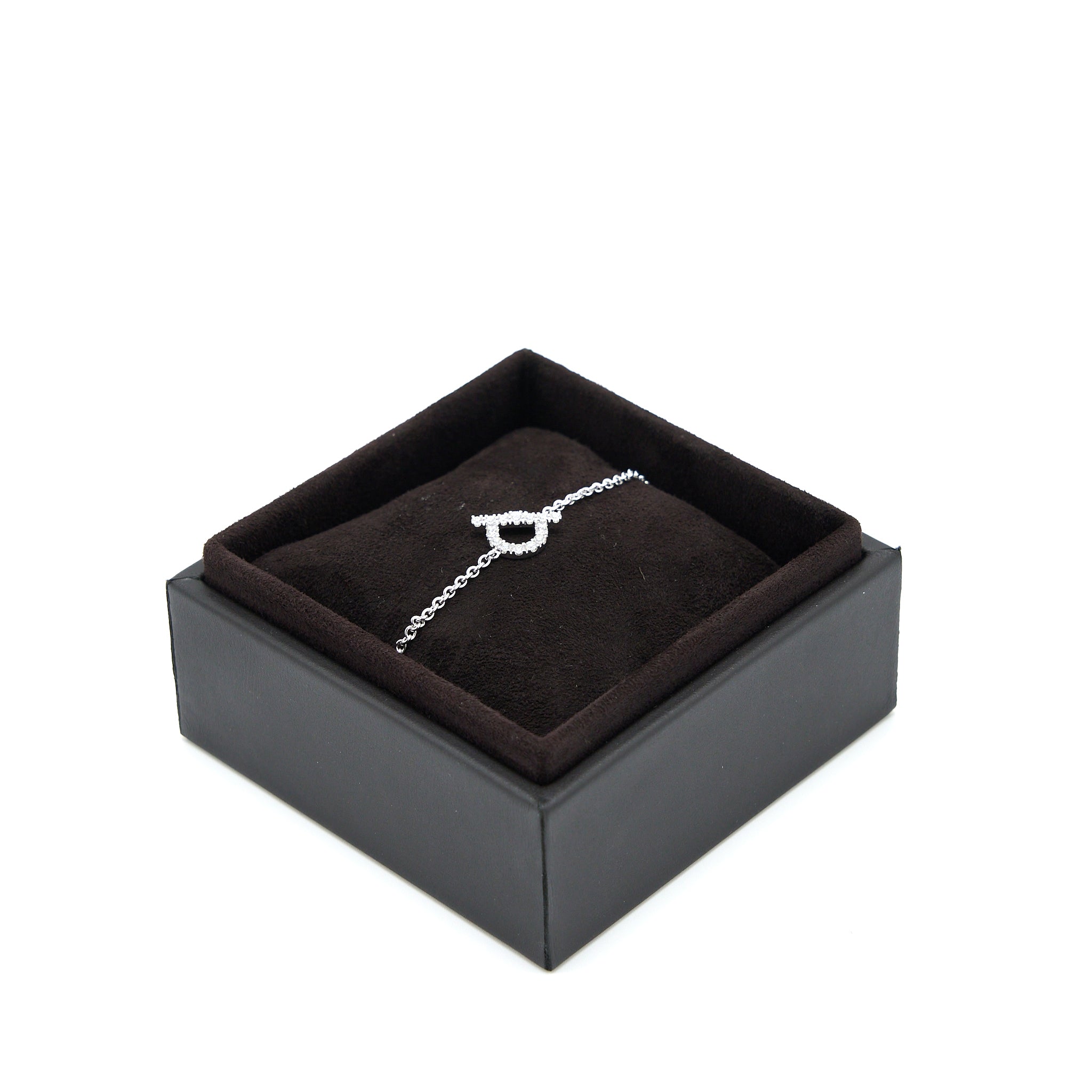 HERMES FINESSE BRACELET WHITE GOLD DIAMONDS