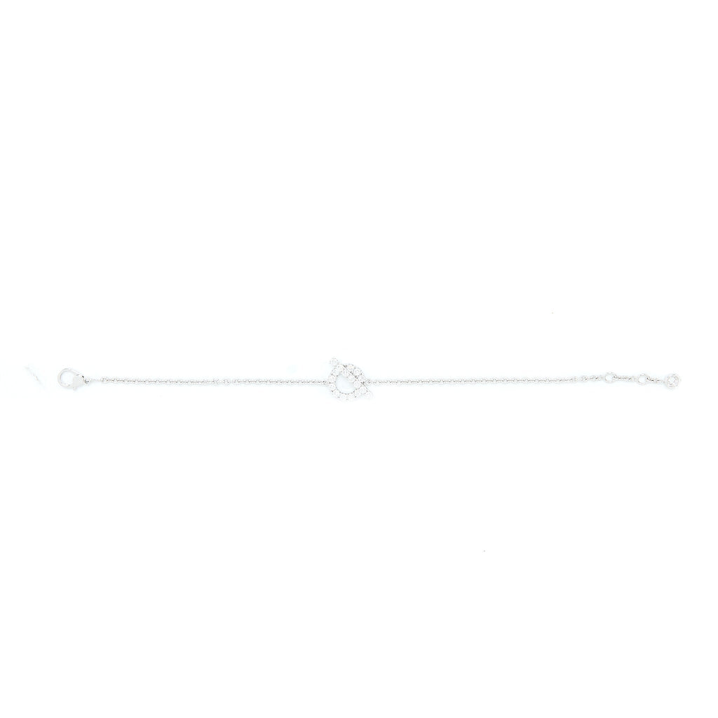 HERMES FINESSE BRACELET WHITE GOLD DIAMONDS