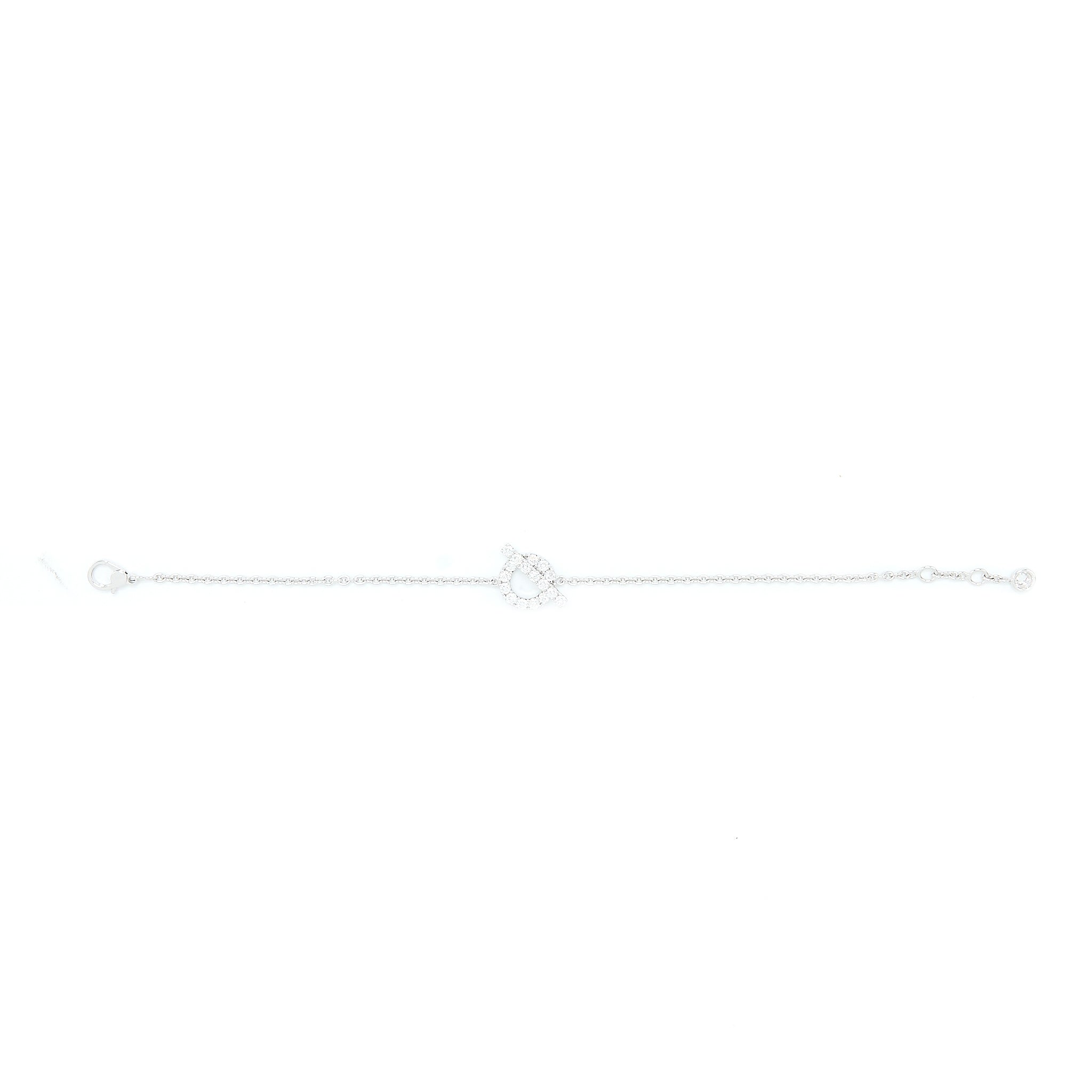 HERMES FINESSE BRACELET WHITE GOLD DIAMONDS
