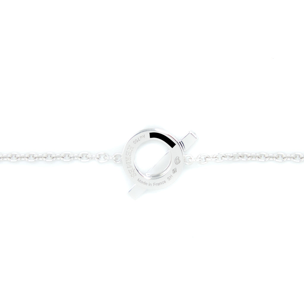 HERMES FINESSE BRACELET WHITE GOLD DIAMONDS